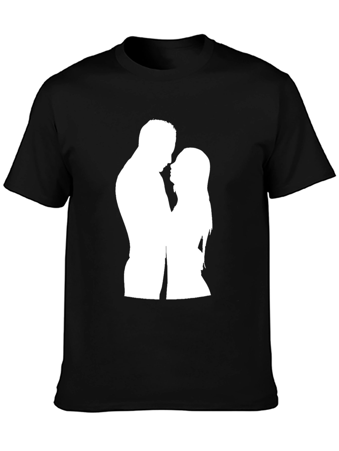 Silhouette Couple Black T-Shirt