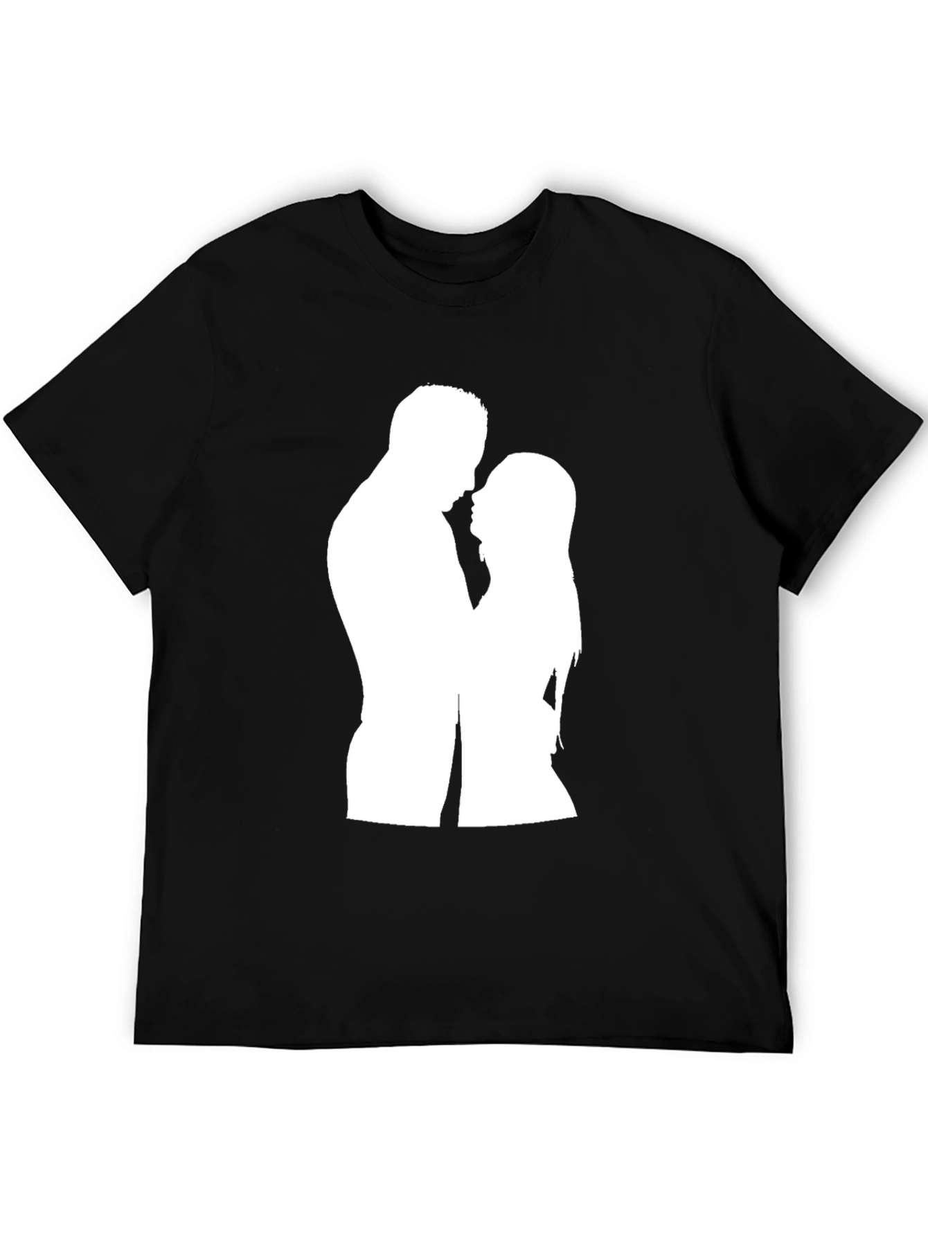 Silhouette Couple Black T-Shirt