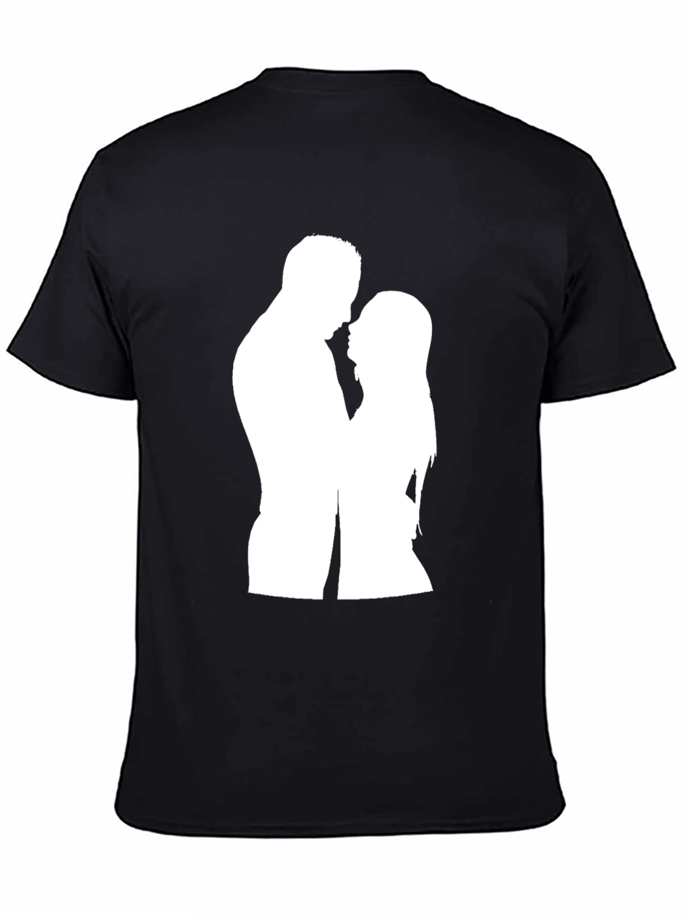 Silhouette Couple Black T-Shirt