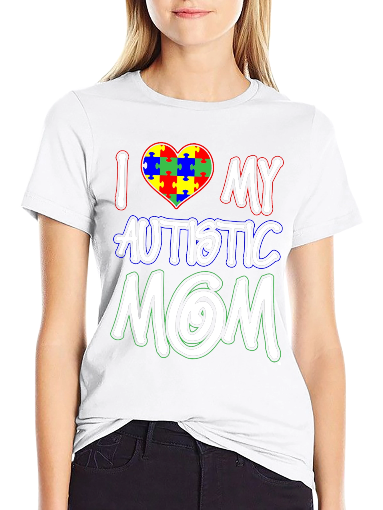 I Love My Autistic Mom T-Shirt