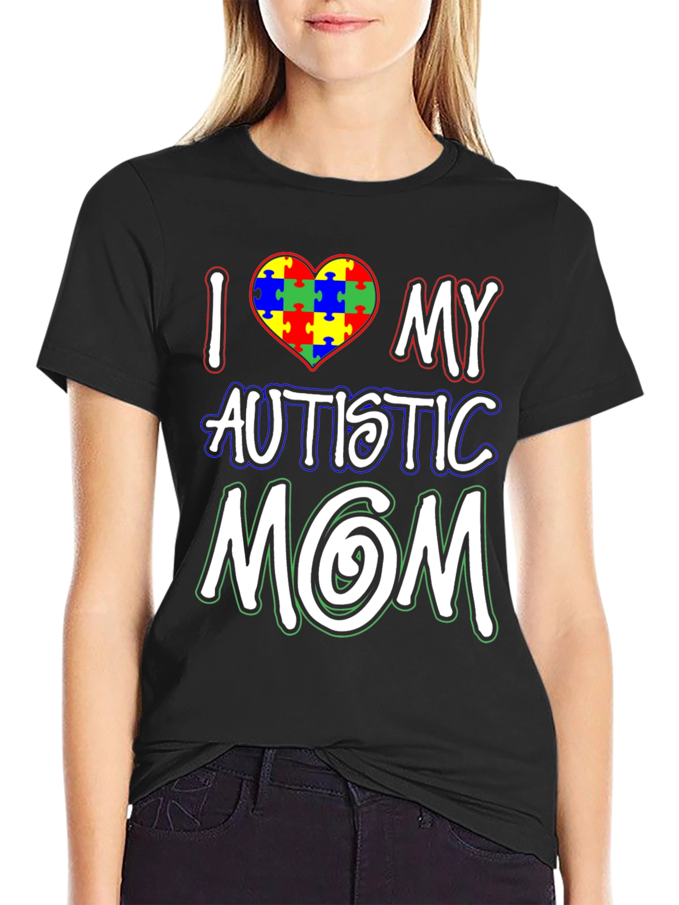 I Love My Autistic Mom T-Shirt