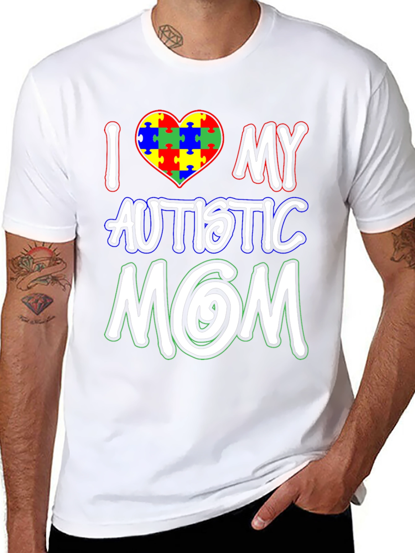 I Love My Autistic Mom T-Shirt