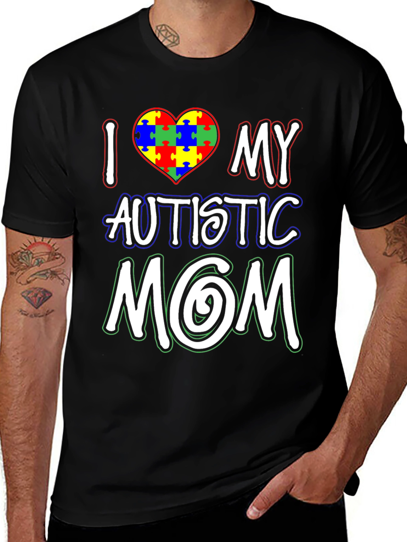 I Love My Autistic Mom T-Shirt