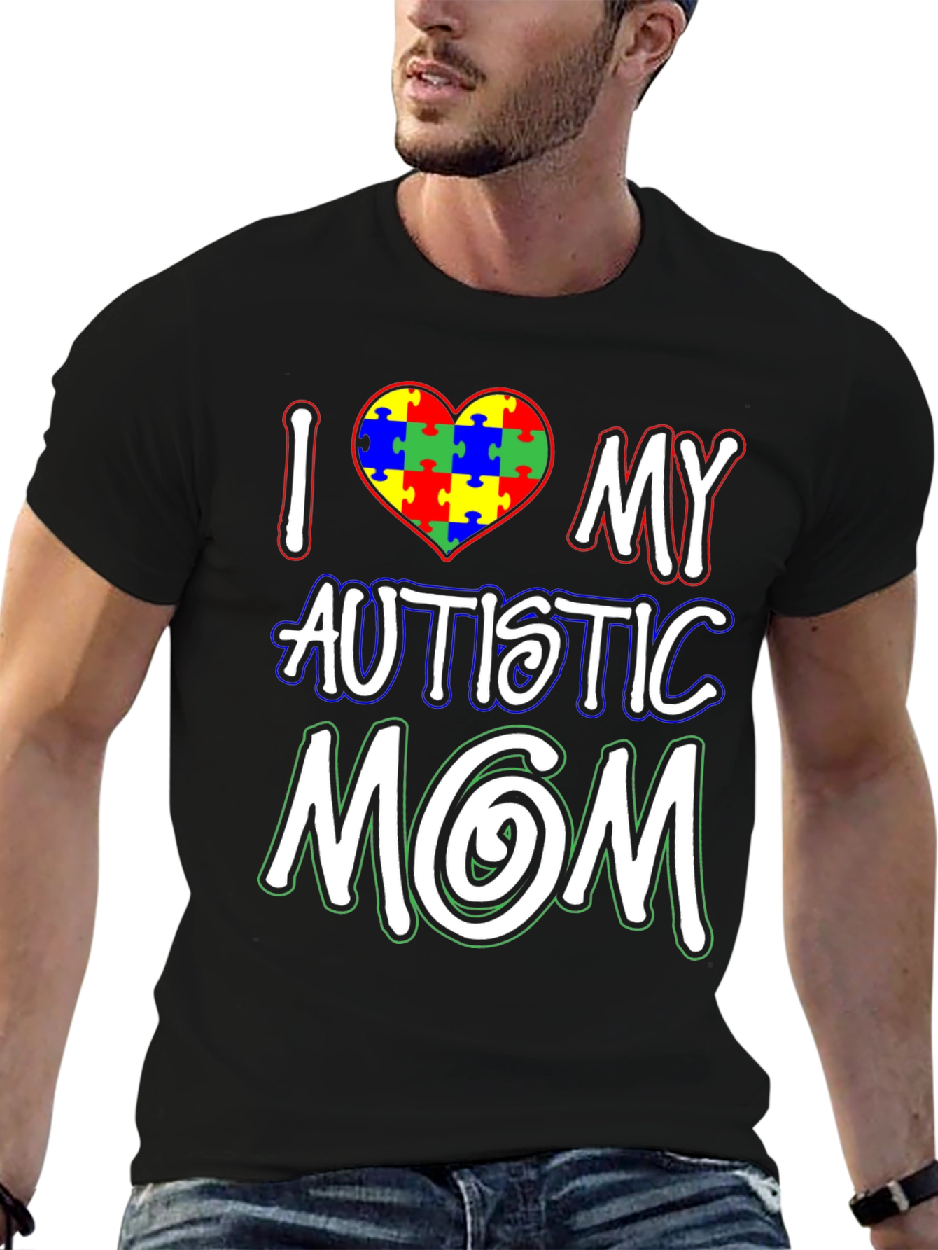I Love My Autistic Mom T-Shirt