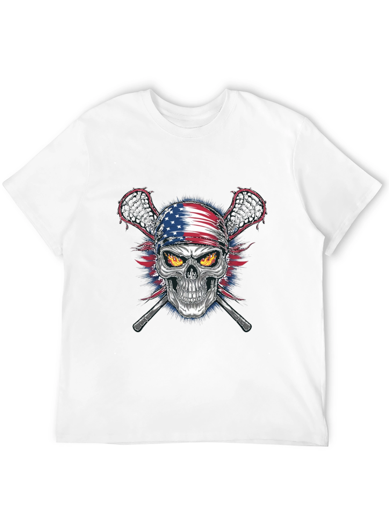 American Skull Lacrosse T-Shirt