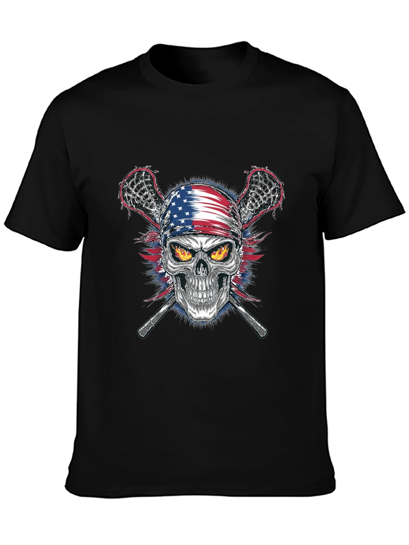 American Skull Lacrosse T-Shirt