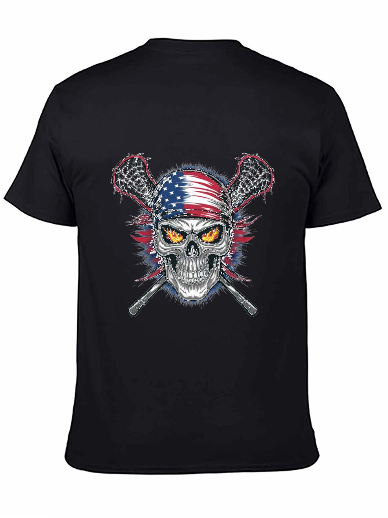 American Skull Lacrosse T-Shirt