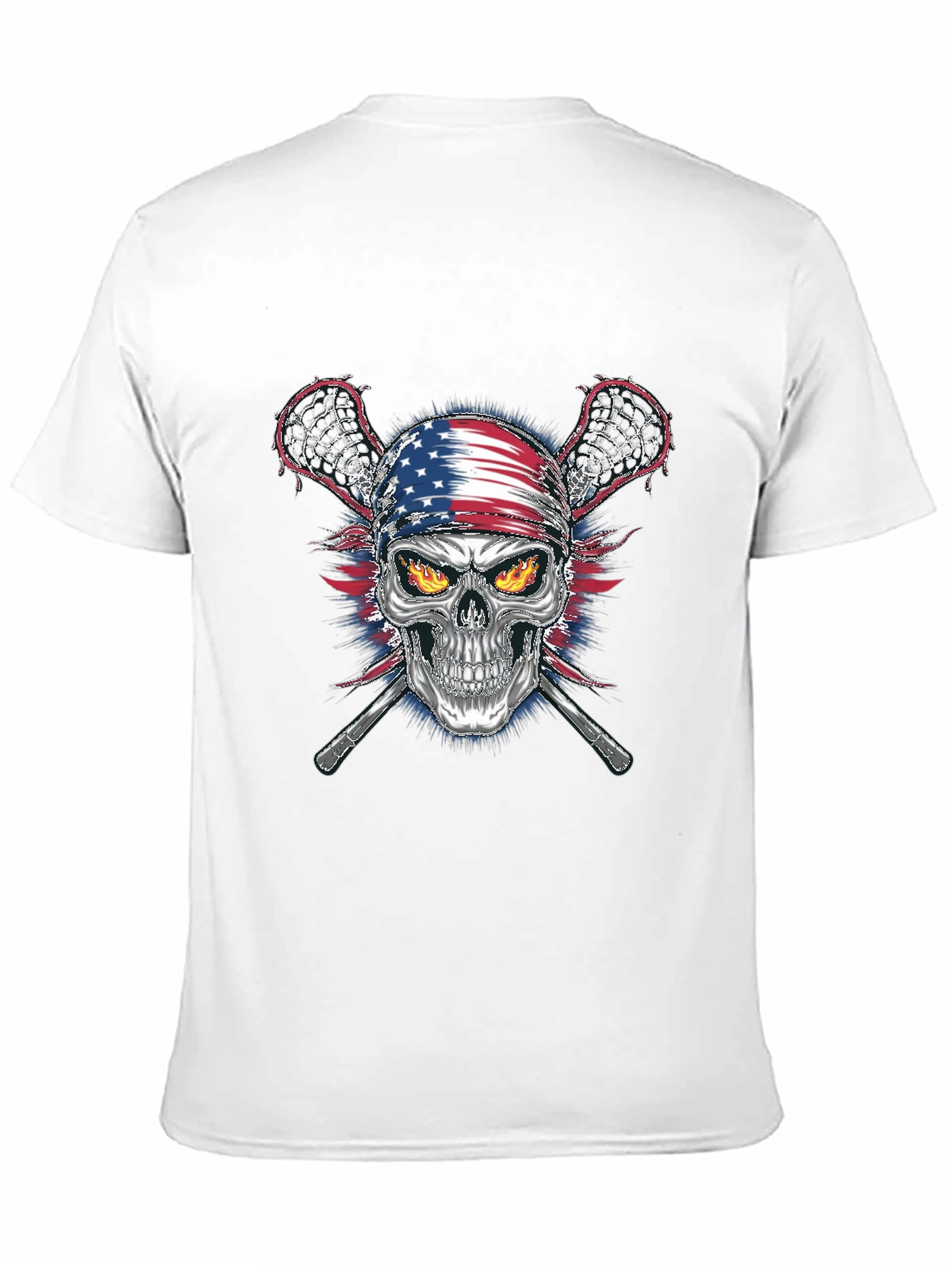 American Skull Lacrosse T-Shirt