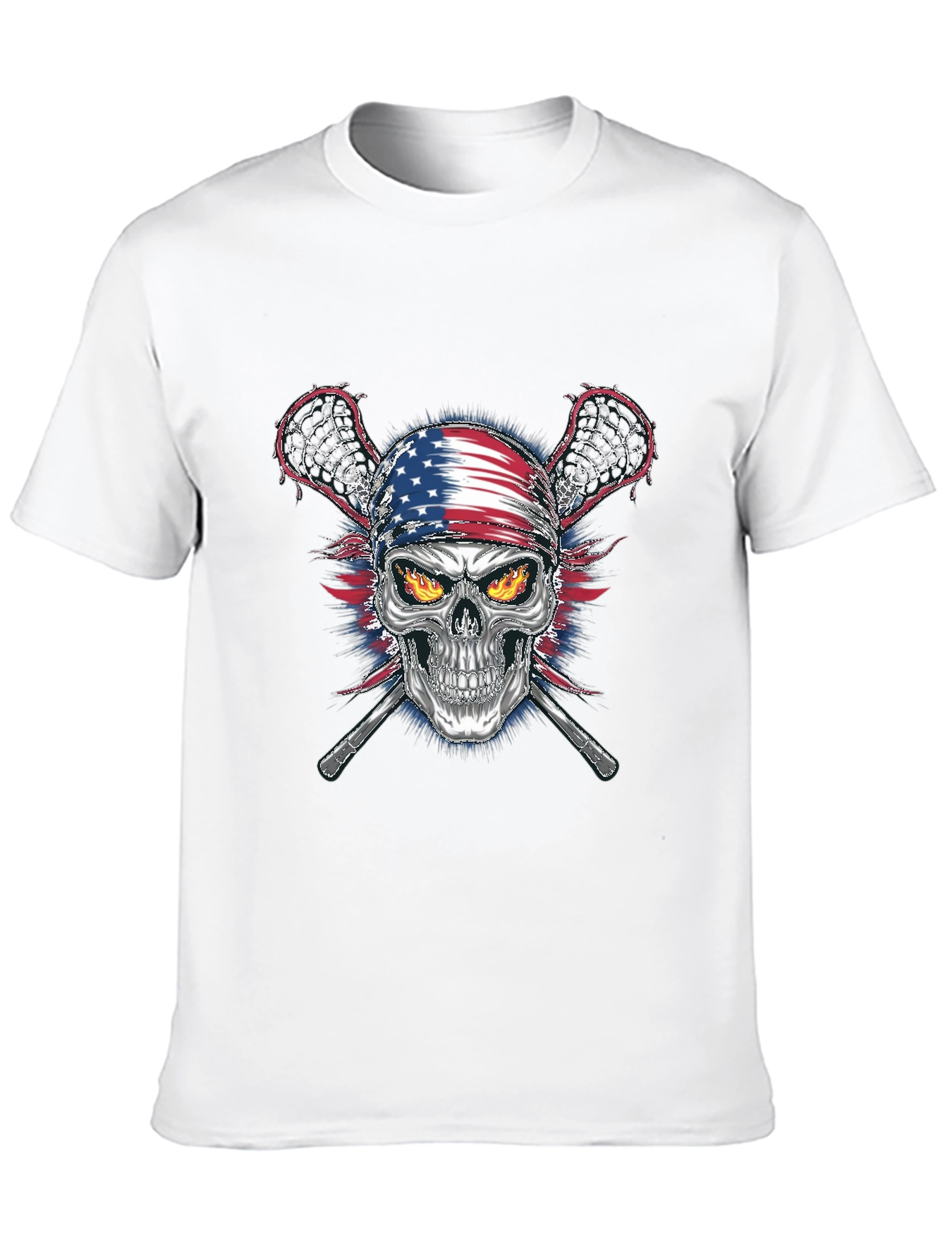 American Skull Lacrosse T-Shirt