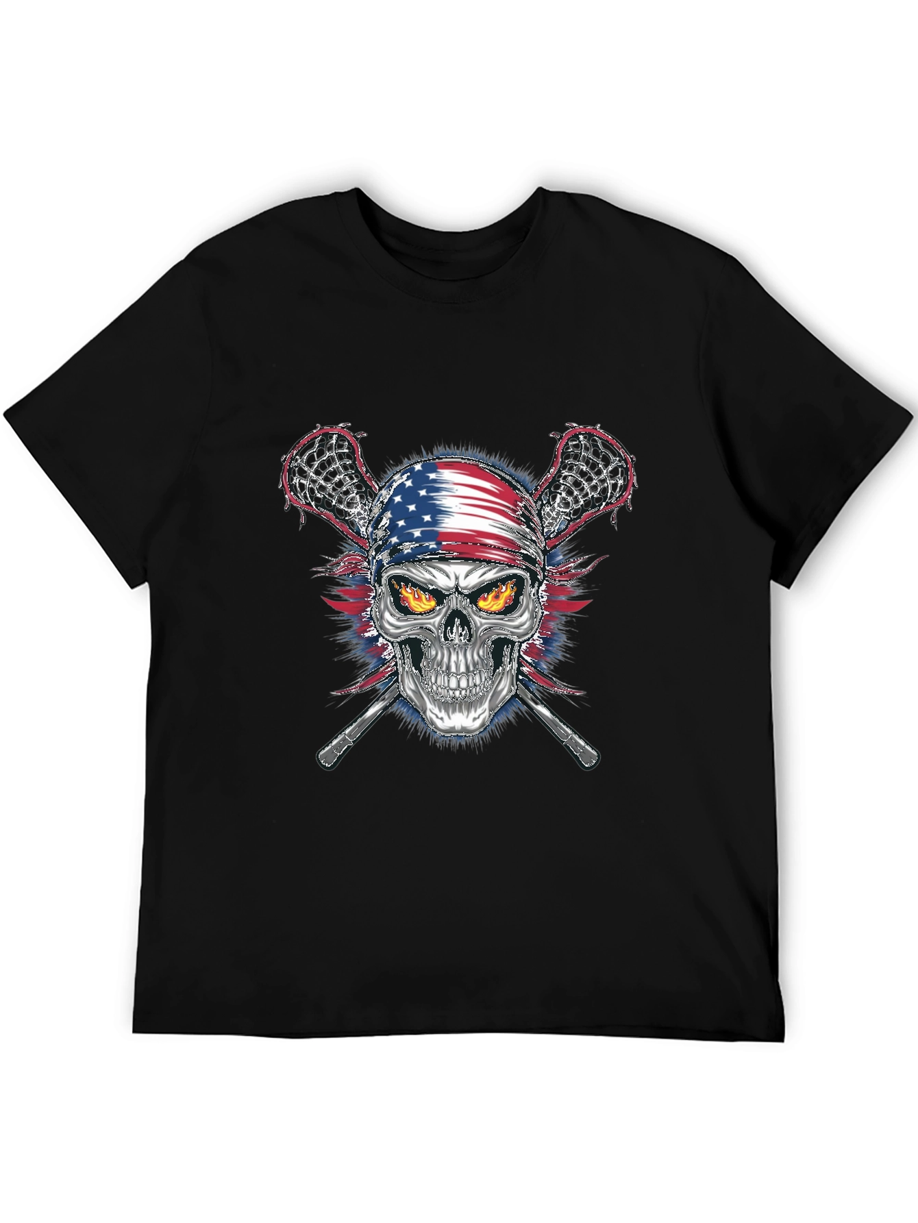 American Skull Lacrosse T-Shirt