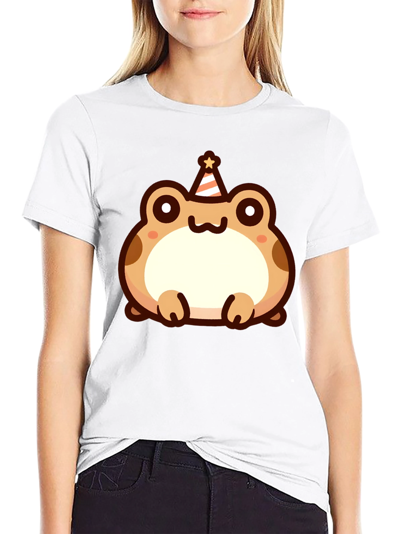 Cute Cartoon Frog Birthday T-Shirt