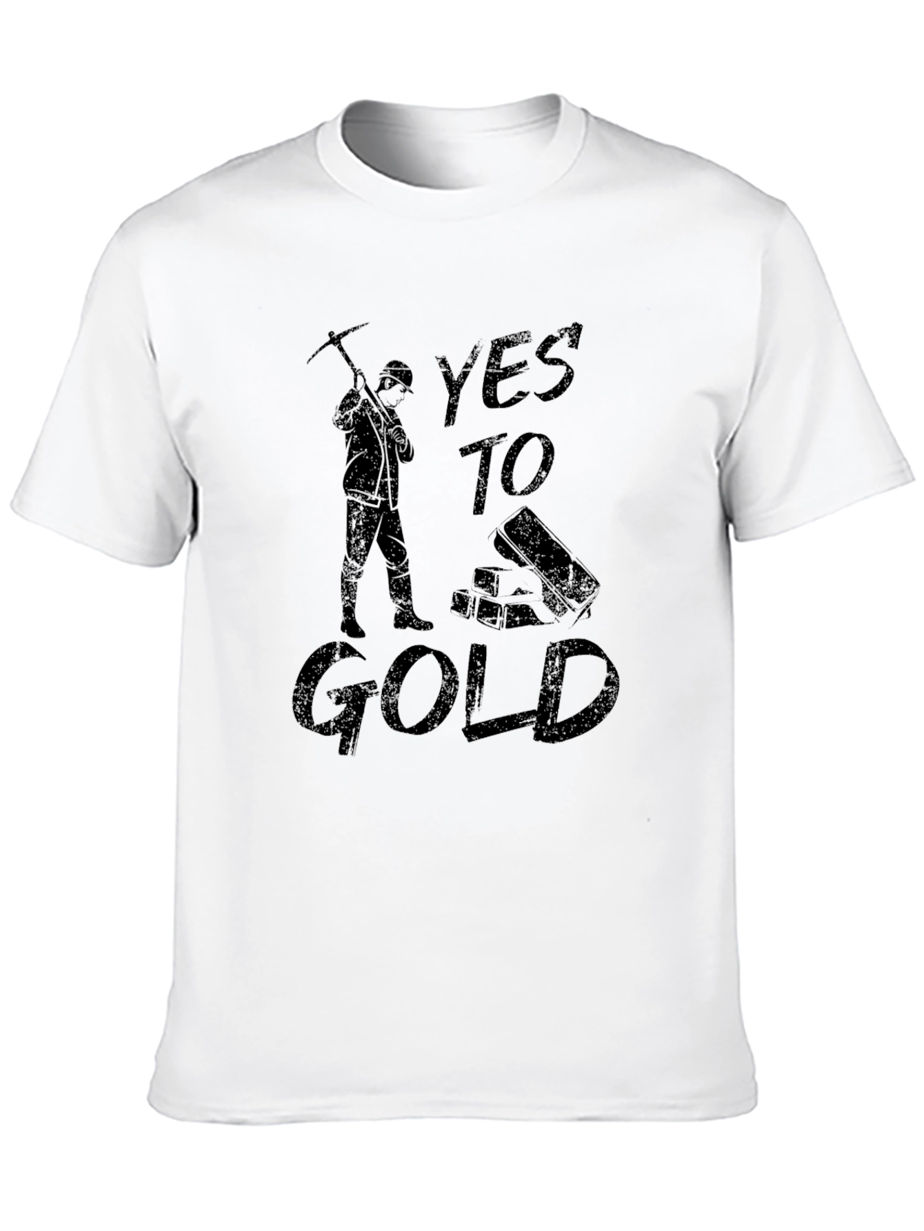 Yes to Gold Mens T-Shirt - Miner Graphic Tee