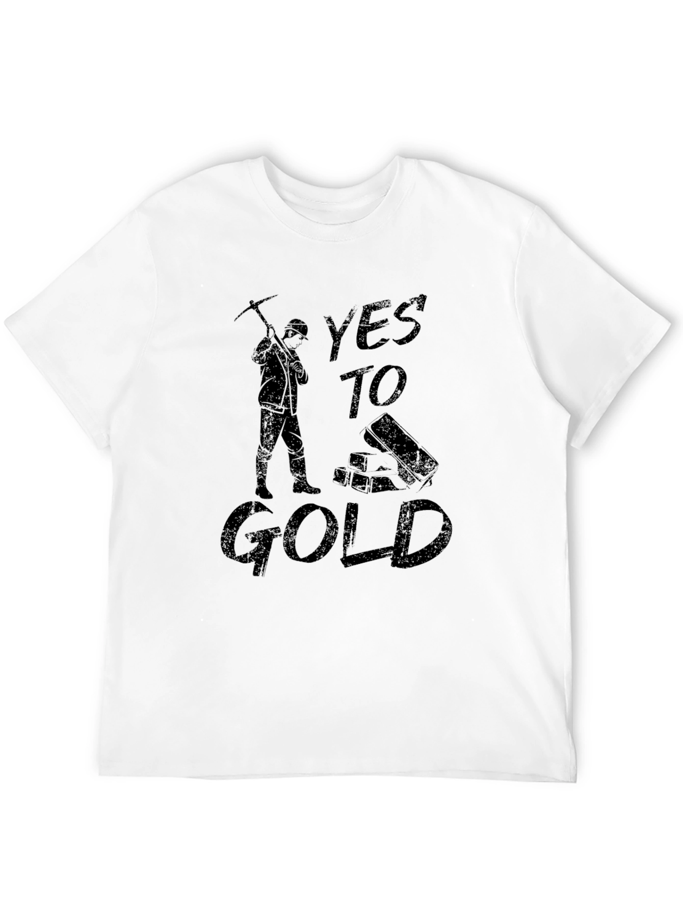 Yes to Gold Mens T-Shirt - Miner Graphic Tee