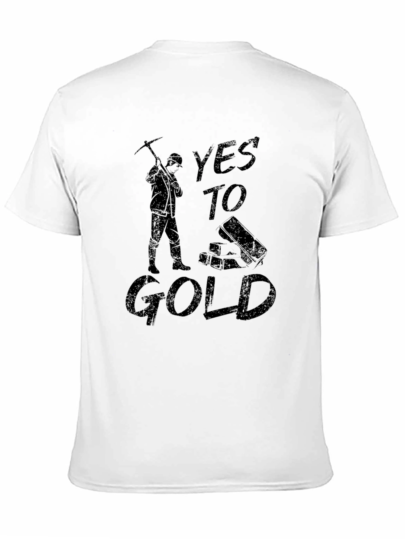 Yes to Gold Mens T-Shirt - Miner Graphic Tee