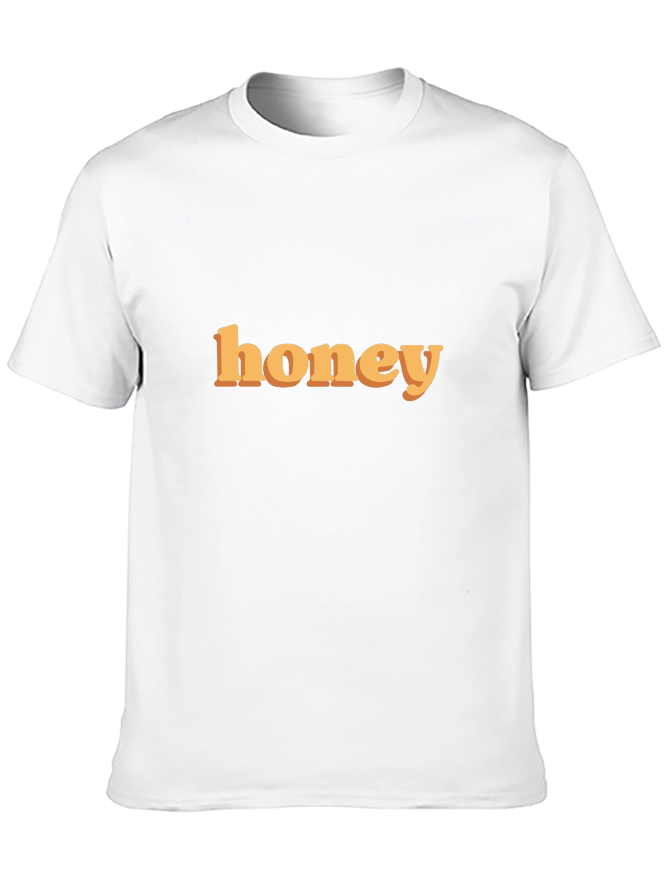 Honey Graphic Print Tee - Trendy Casual T-Shirt