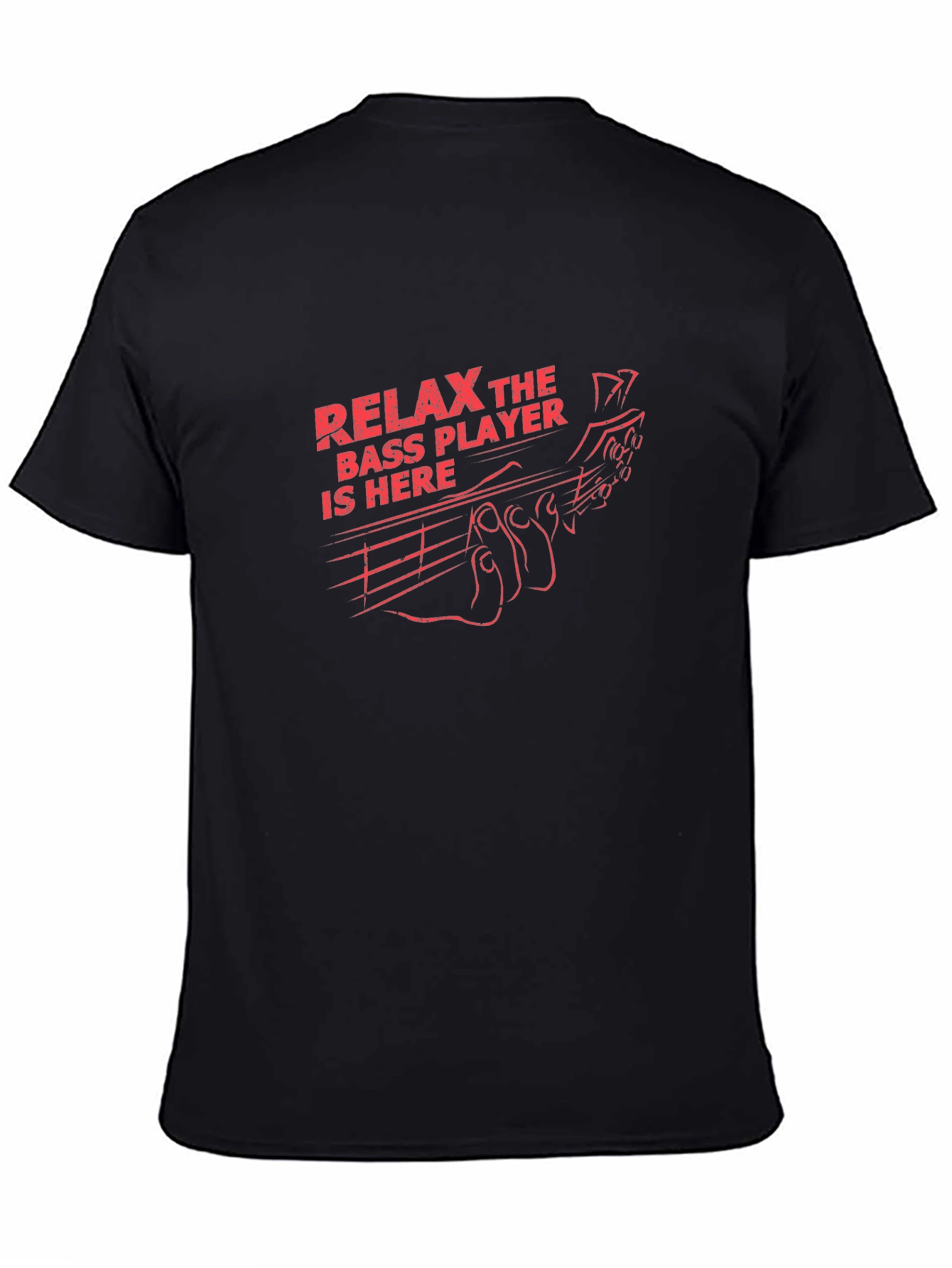 Relax Bass Player T-Shirt - Black