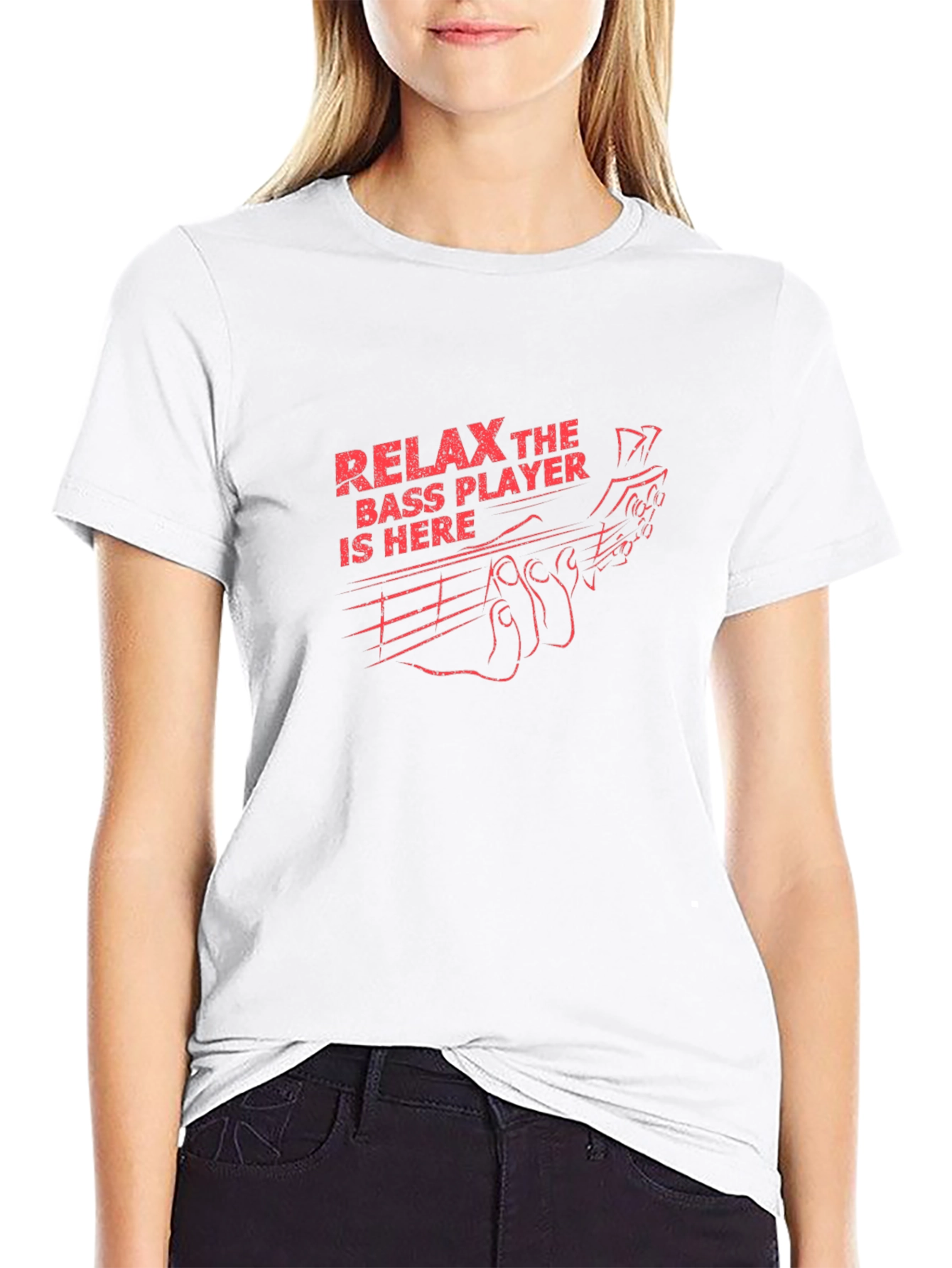 Relax Bass Player T-Shirt - Black