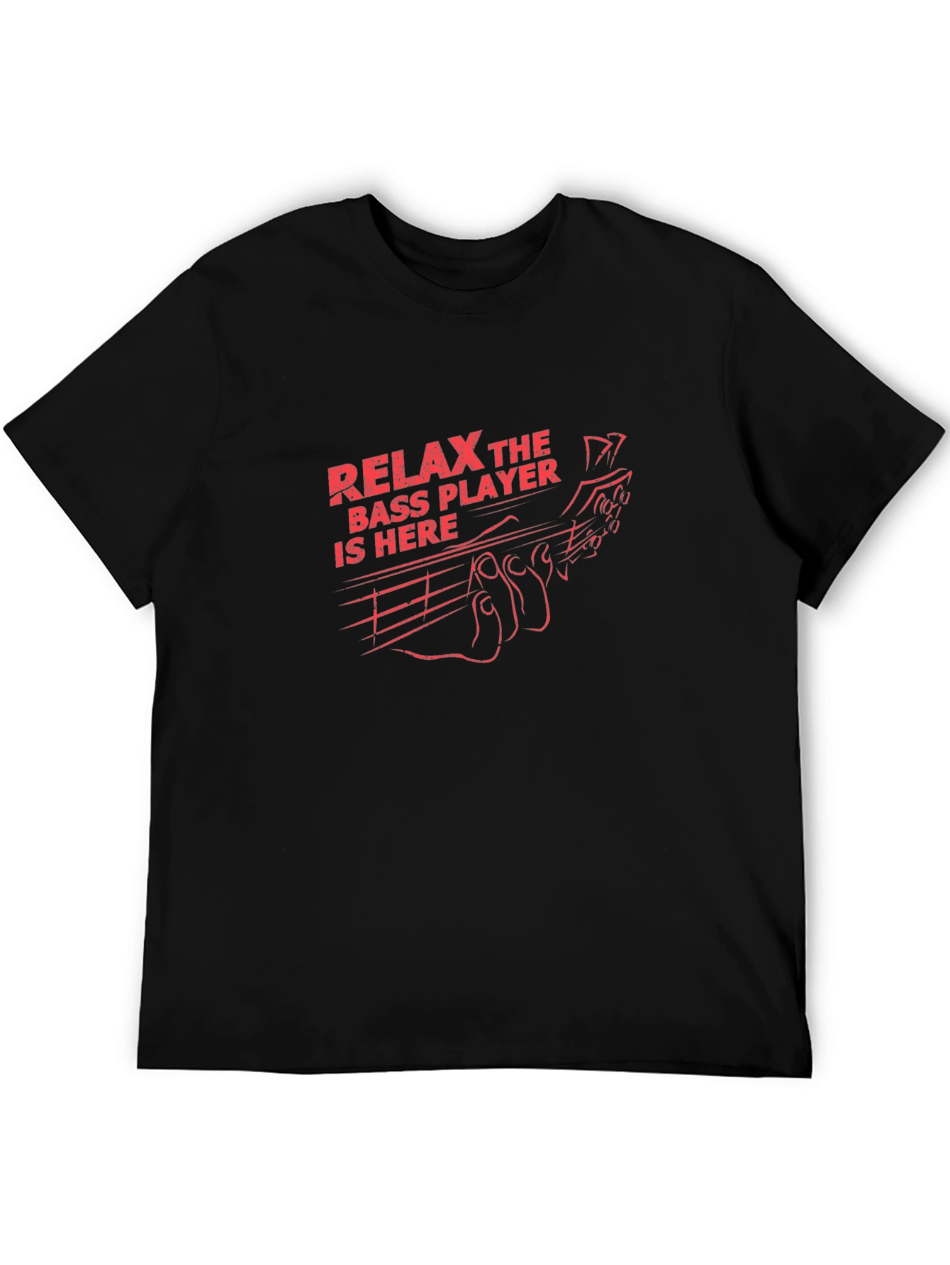 Relax Bass Player T-Shirt - Black