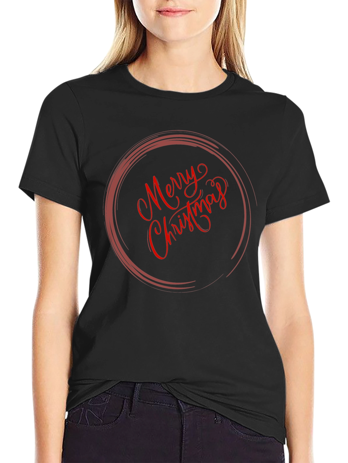 Merry Christmas Graphic T-Shirt - Holiday Apparel