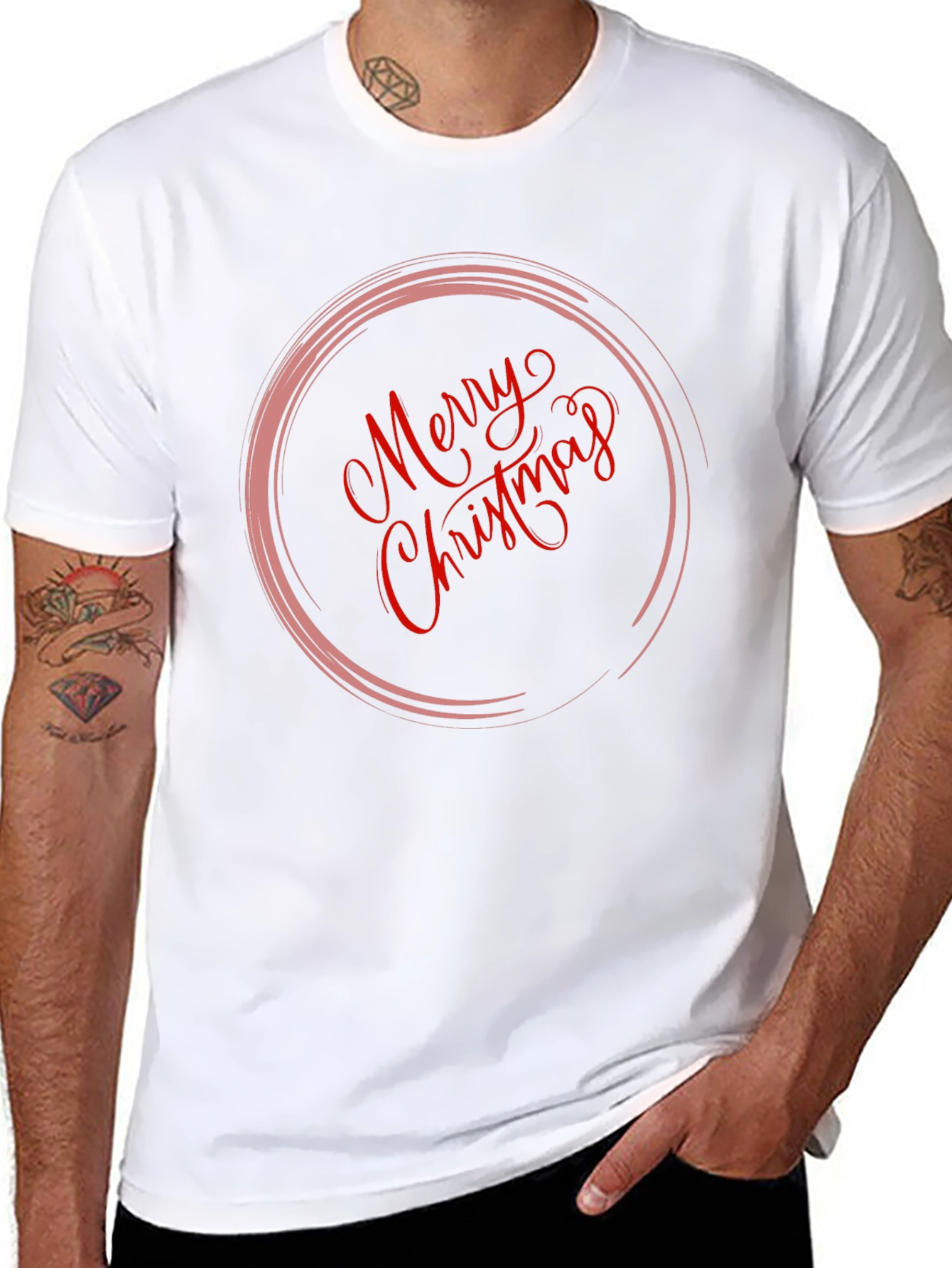 Merry Christmas Graphic T-Shirt - Holiday Apparel