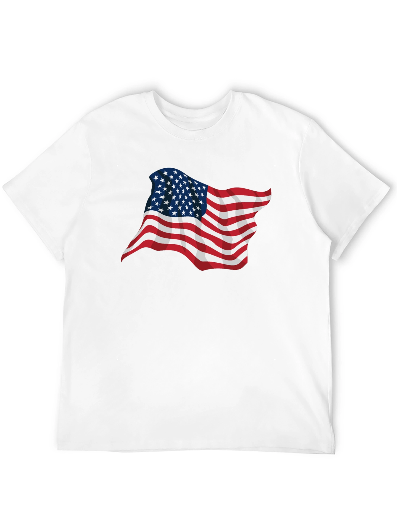 American Flag Graphic Black T-Shirt