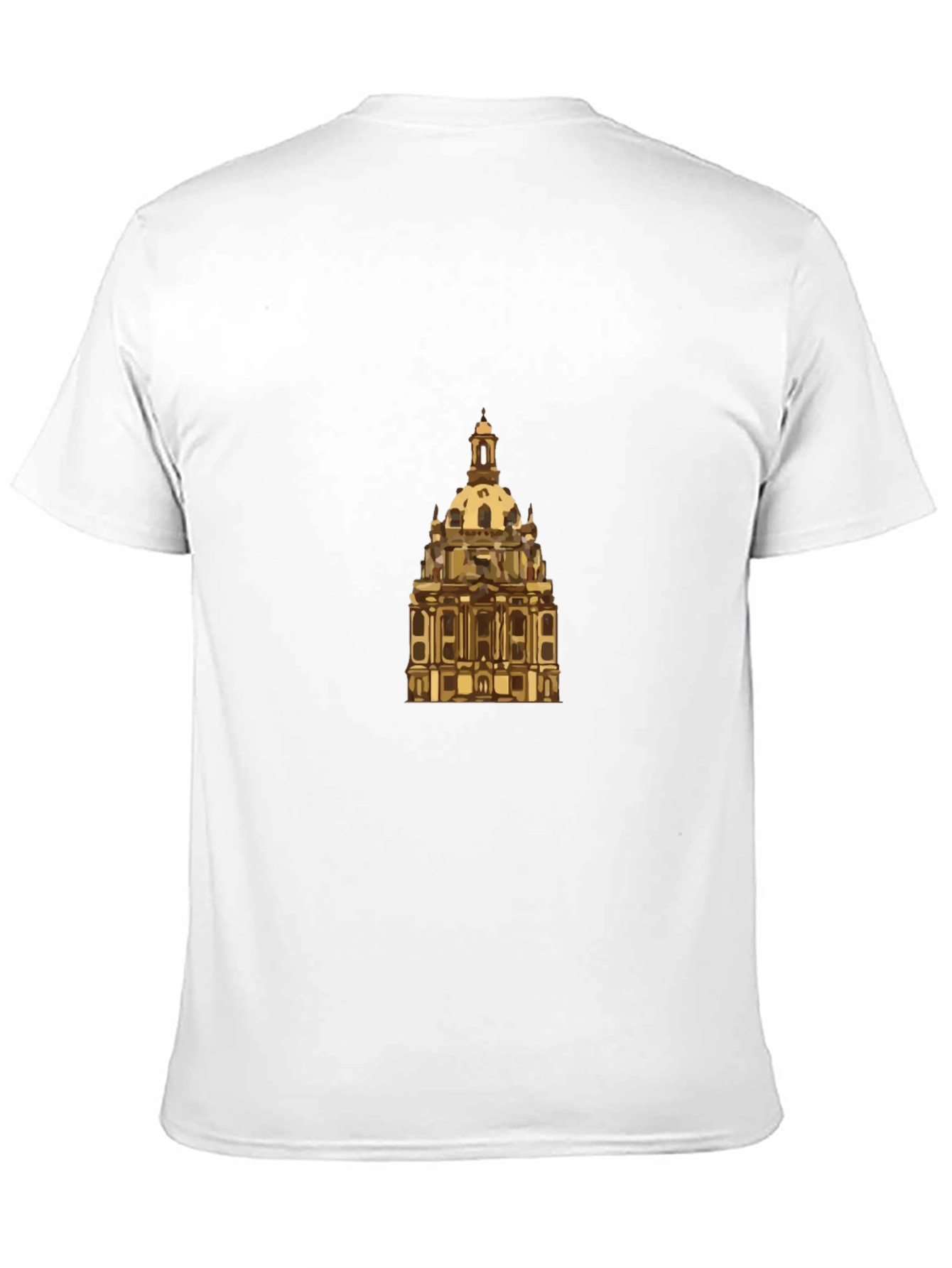 Dresden Frauenkirche Graphic Tee - Black Cotton Casual Shirt