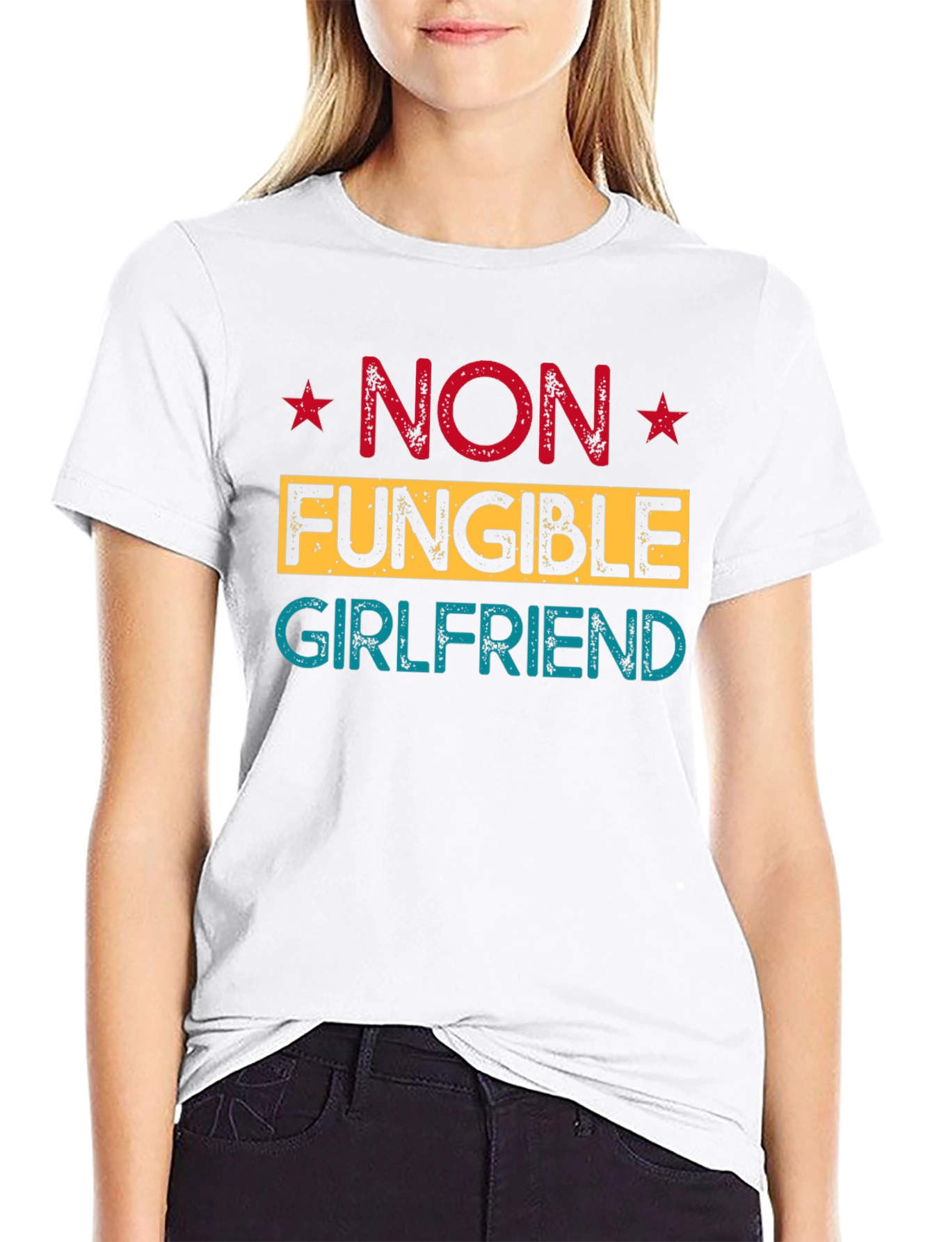 Non Fungible Girlfriend Tee - Unique NFT Design