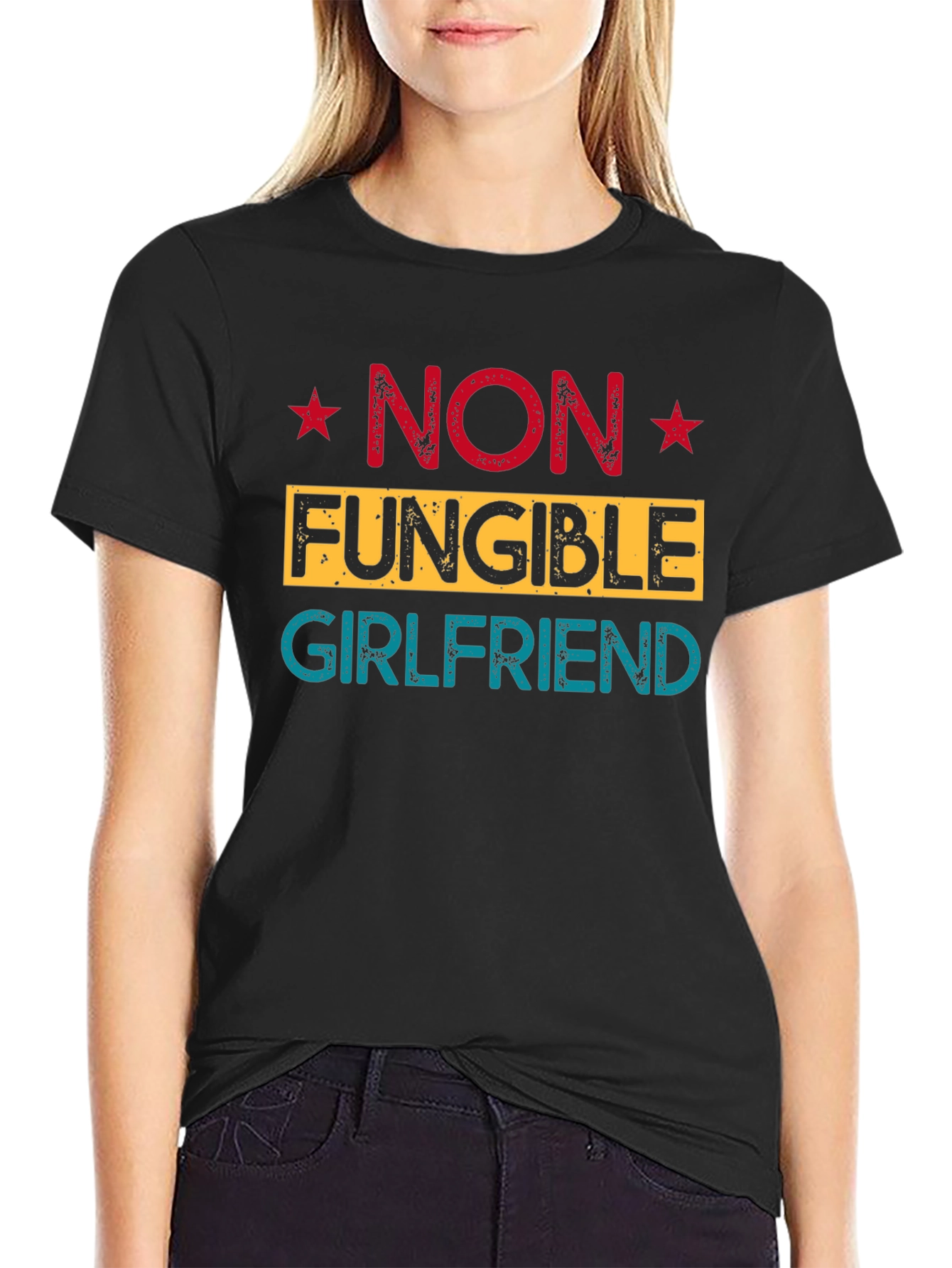 Non Fungible Girlfriend Tee - Unique NFT Design