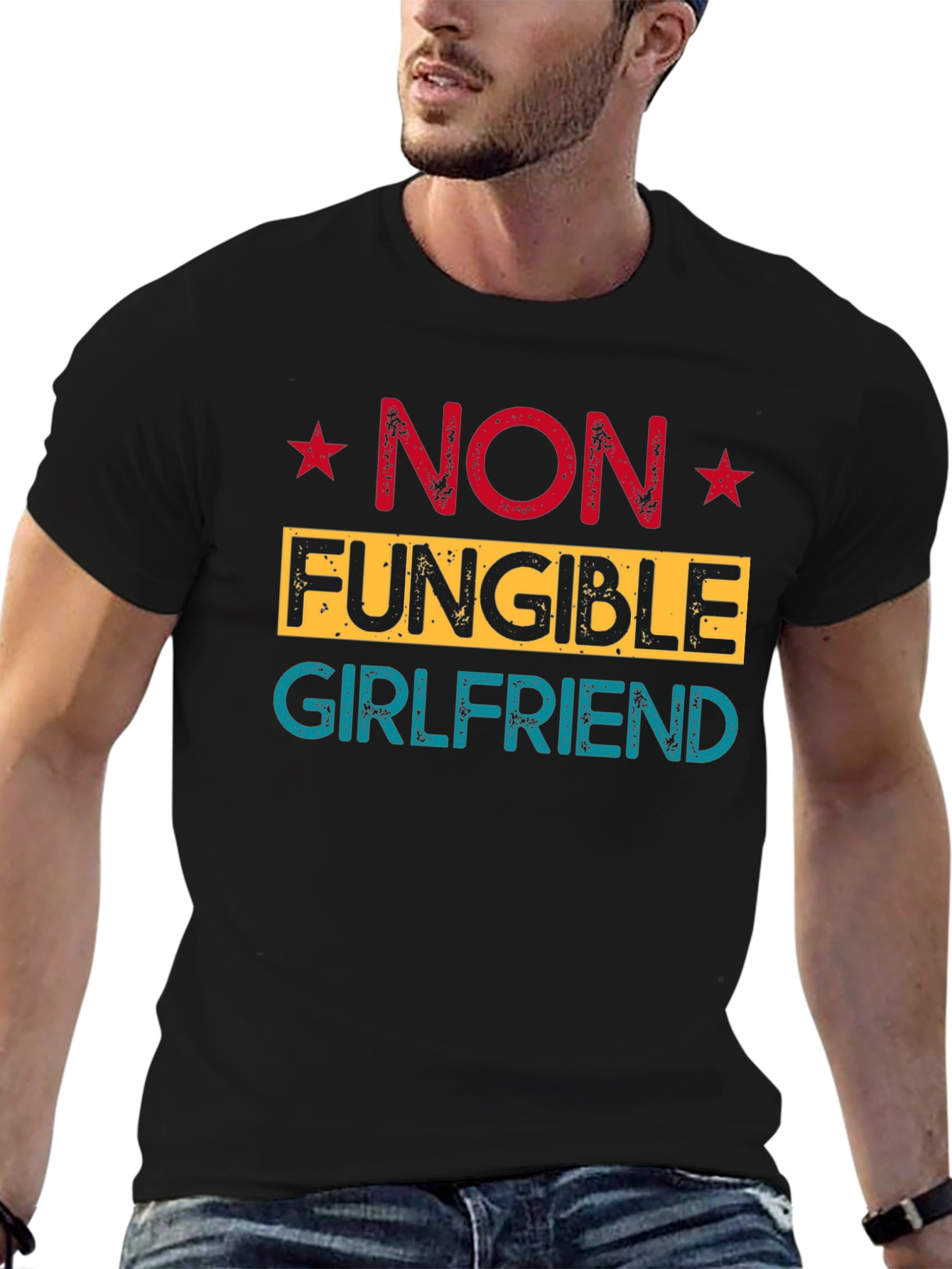 Non Fungible Girlfriend Tee - Unique NFT Design