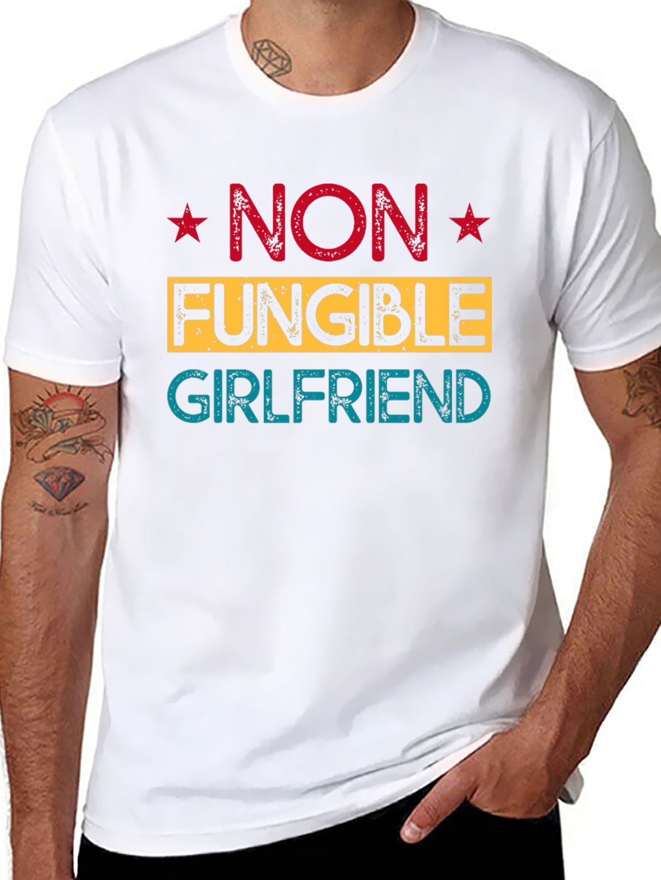 Non Fungible Girlfriend Tee - Unique NFT Design