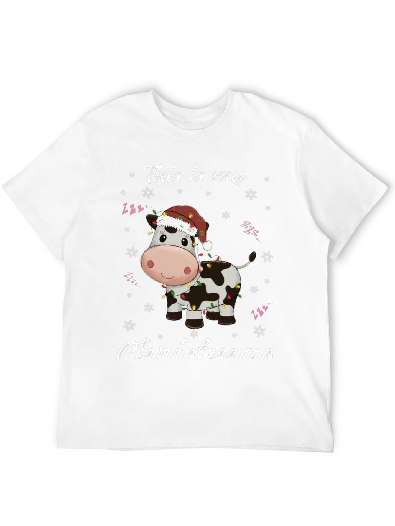 Festive Cow Christmas T-Shirt