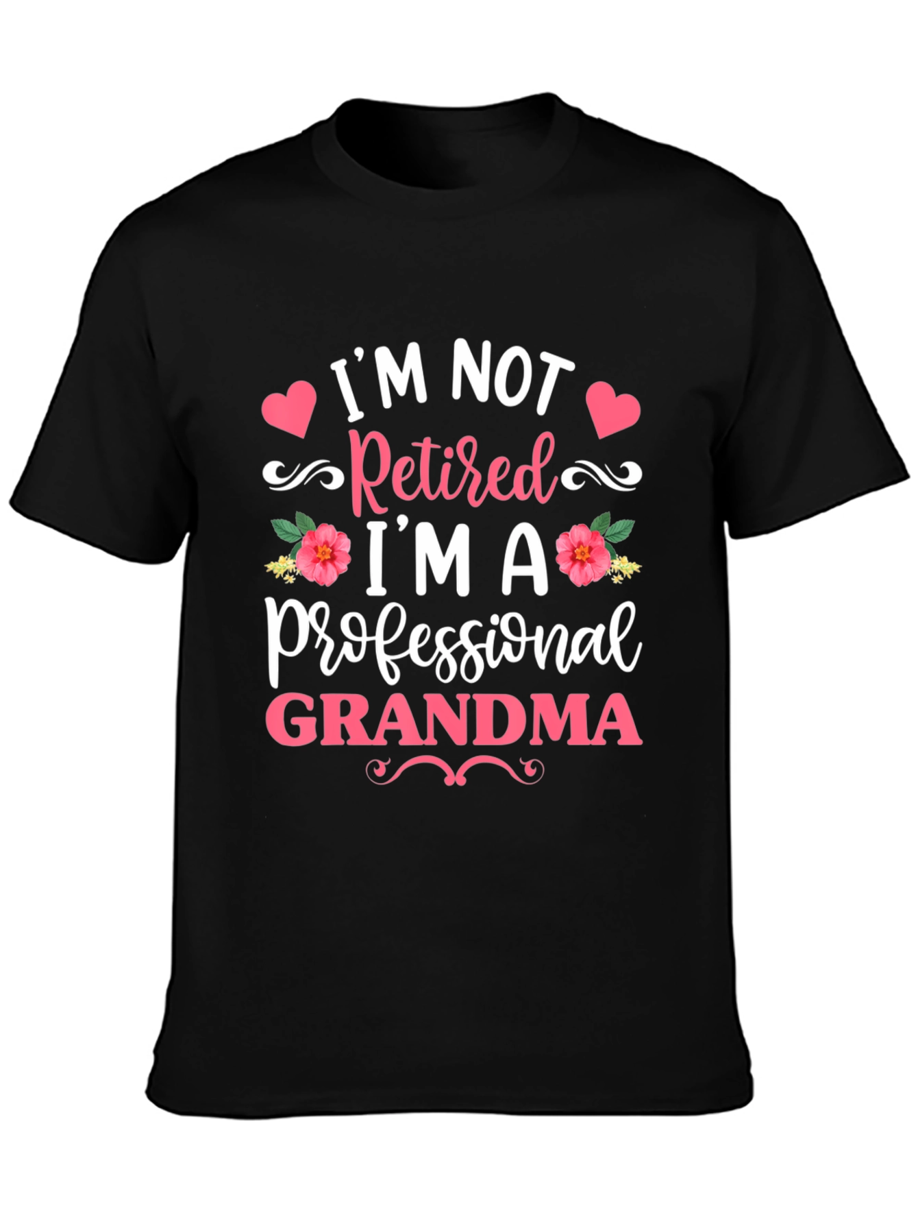 Professional Grandma Black T-Shirt