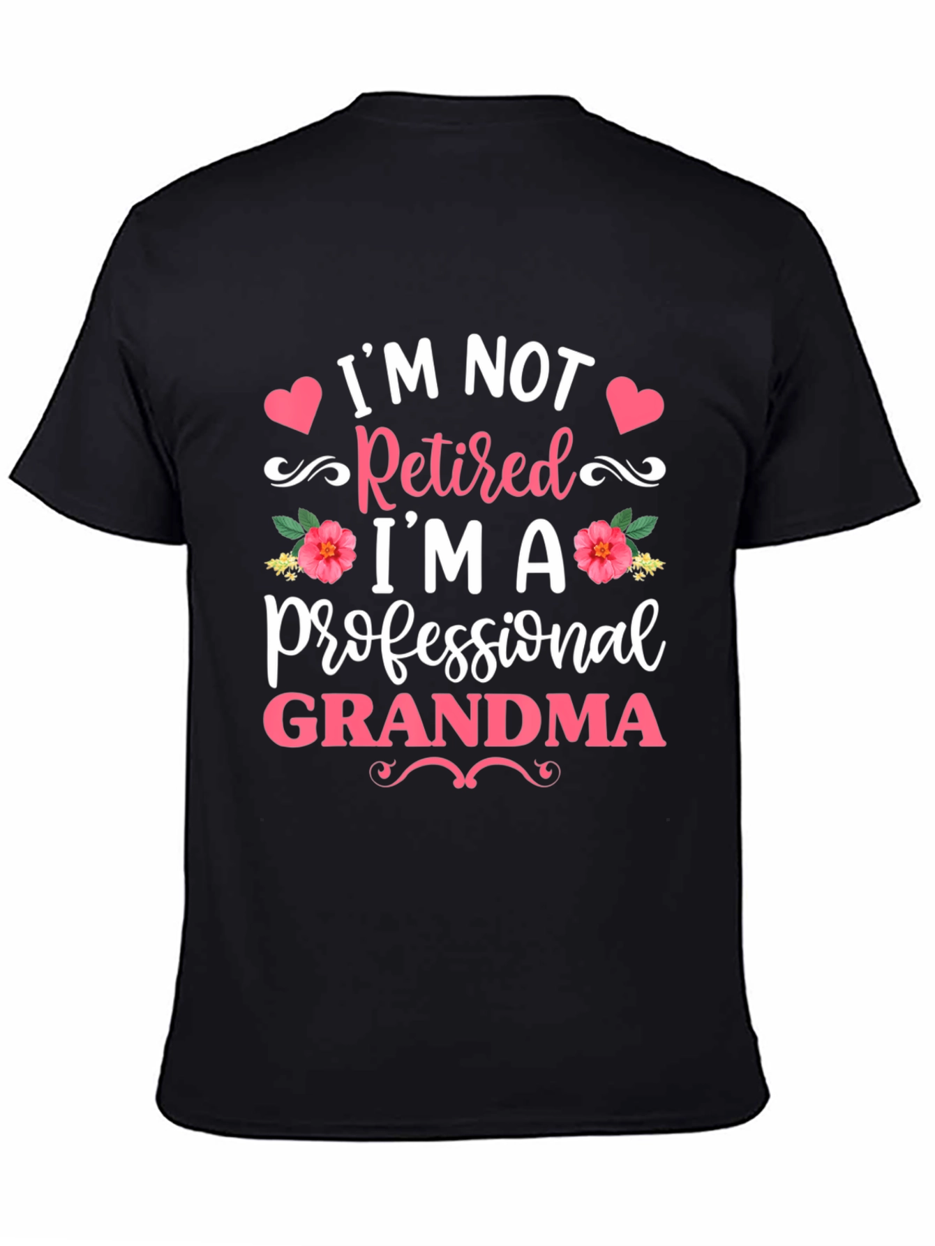 Professional Grandma Black T-Shirt