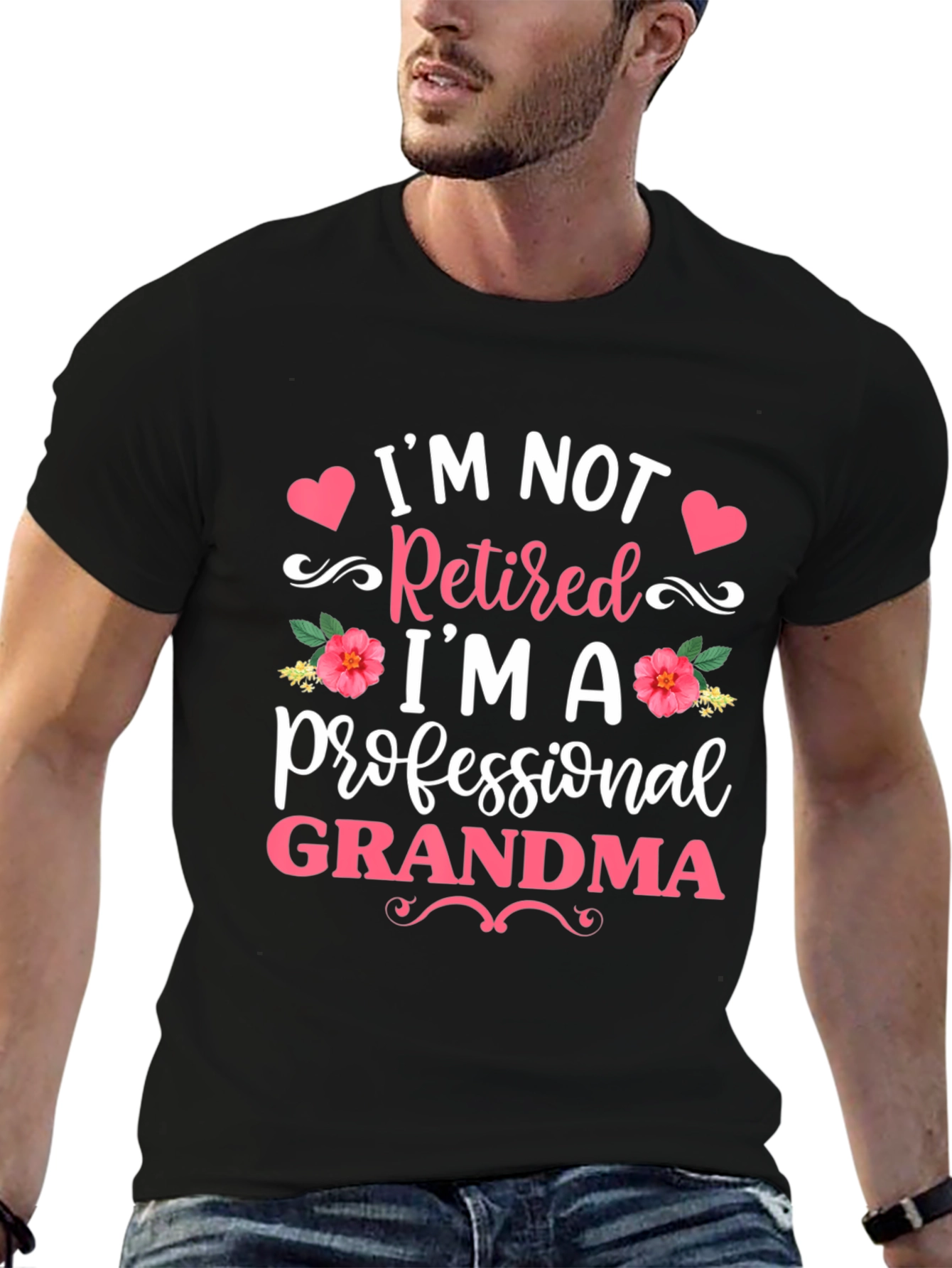 Professional Grandma Black T-Shirt