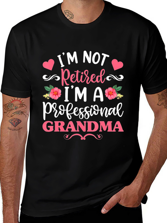Professional Grandma Black T-Shirt