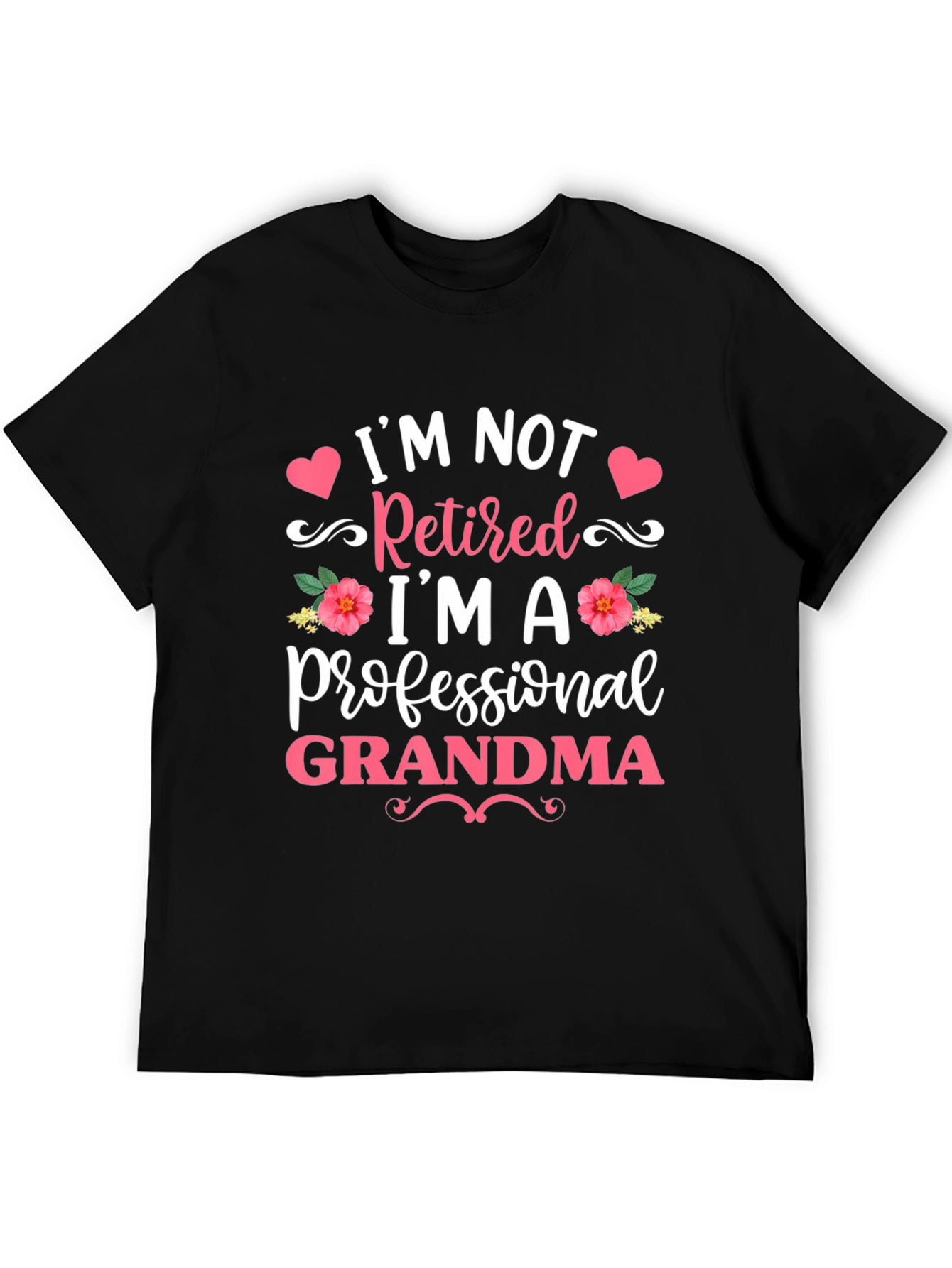 Professional Grandma Black T-Shirt