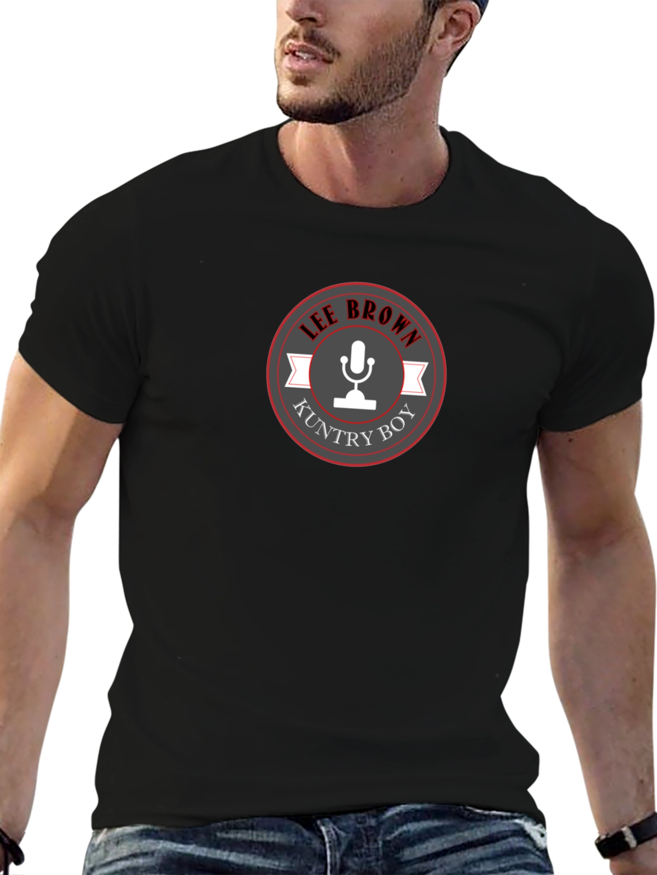 Lee Brown Kuntry Boy Black T-Shirt