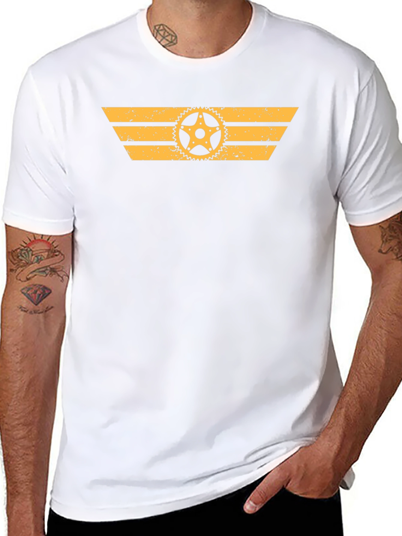 Gear Graphic Print T-Shirt
