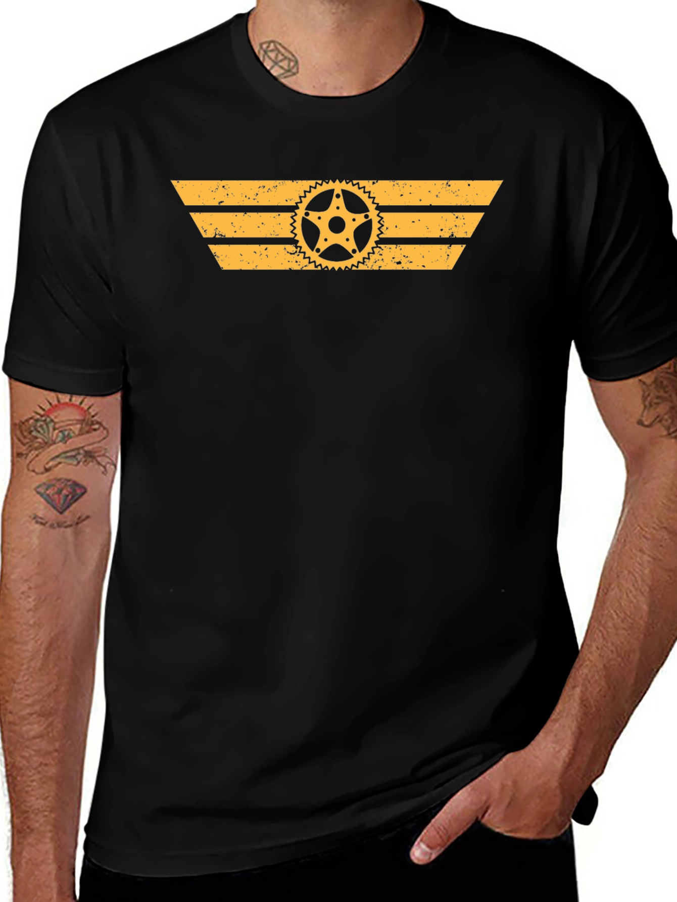 Gear Graphic Print T-Shirt