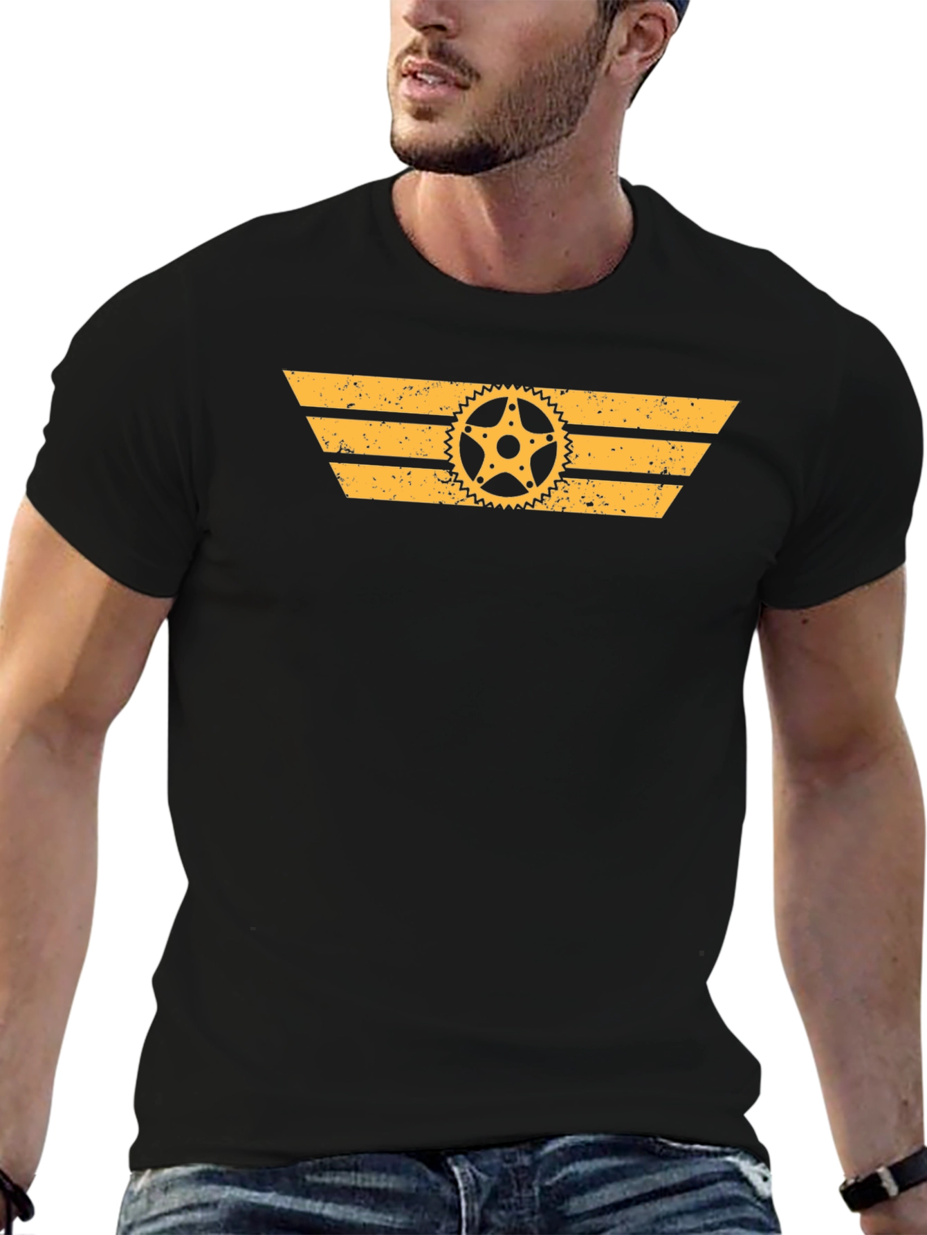 Gear Graphic Print T-Shirt