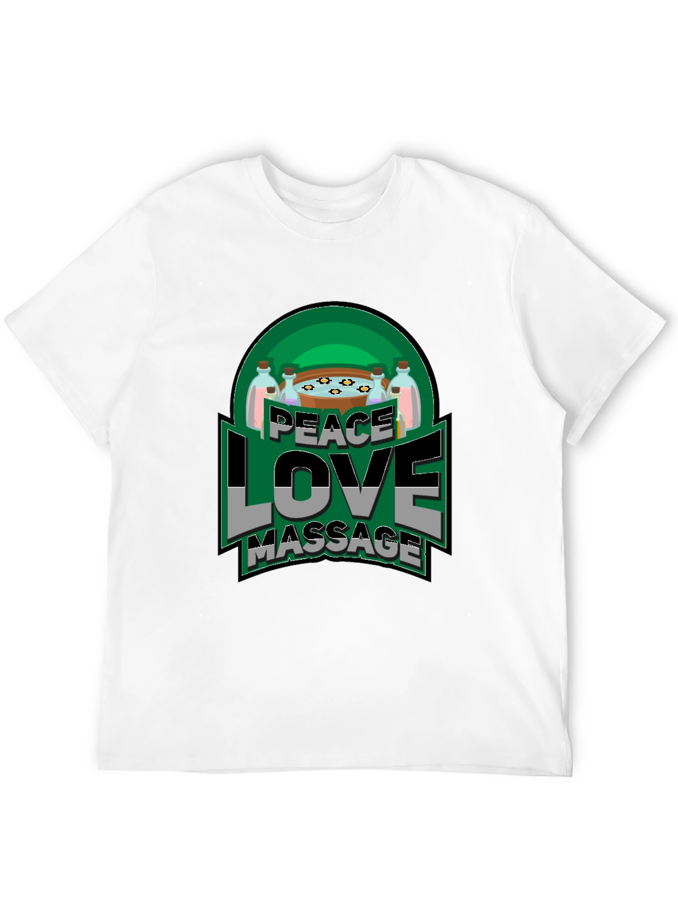Peace Love Massage Graphic T-Shirt