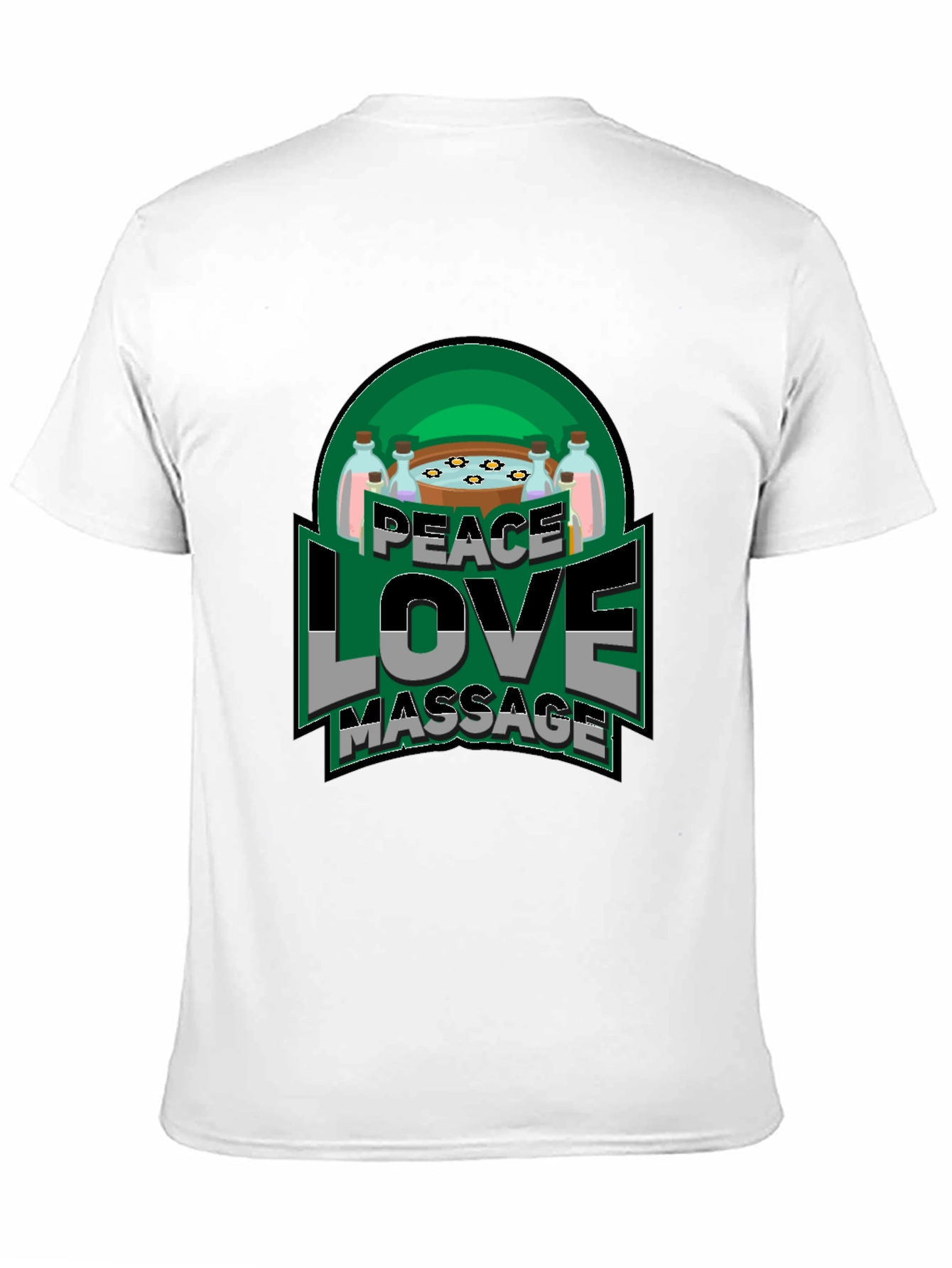Peace Love Massage Graphic T-Shirt