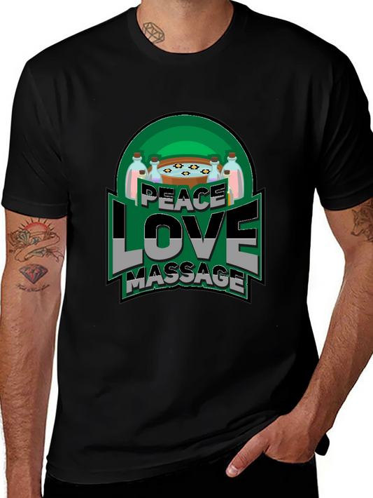 Peace Love Massage Graphic T-Shirt