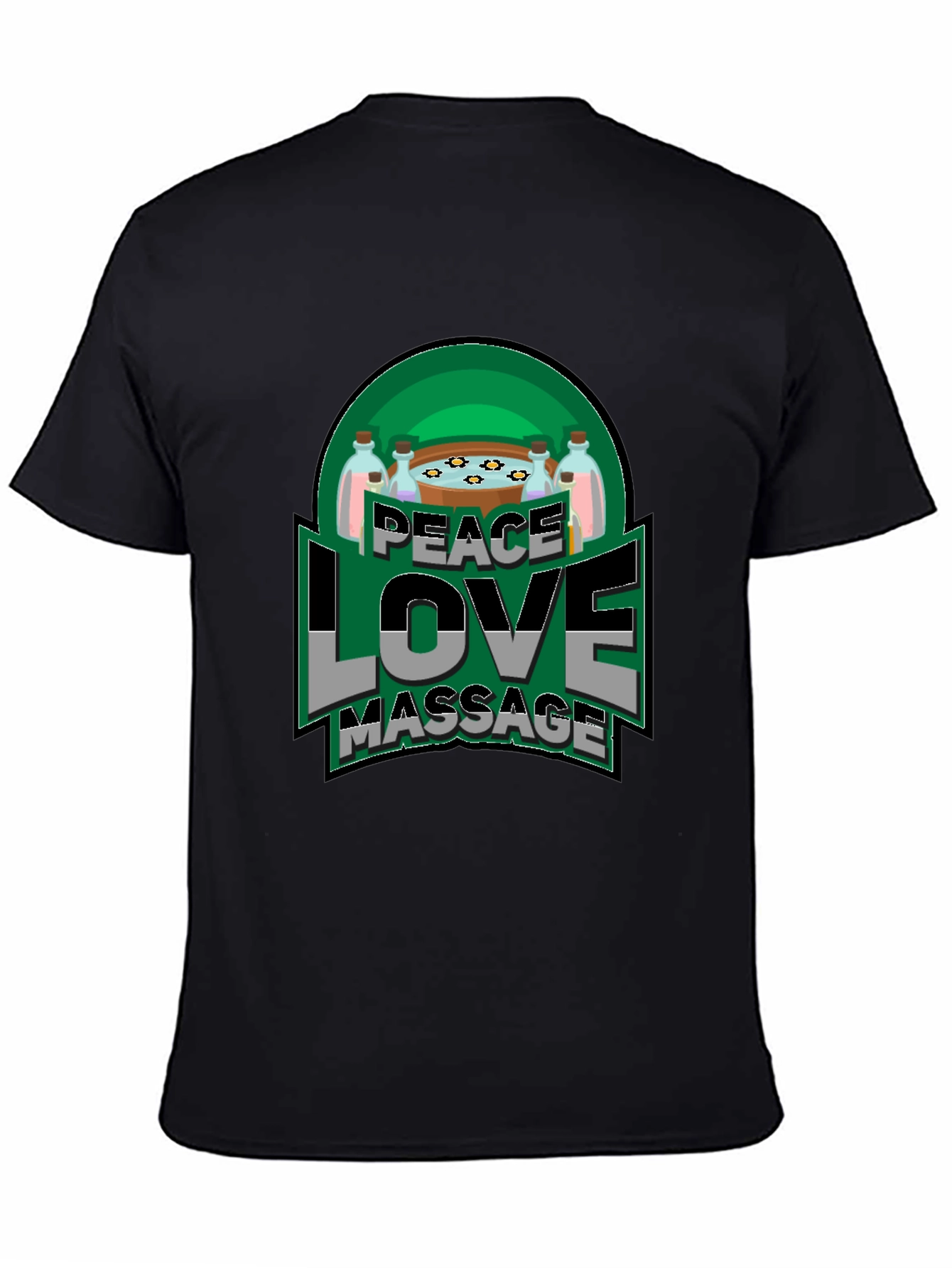 Peace Love Massage Graphic T-Shirt