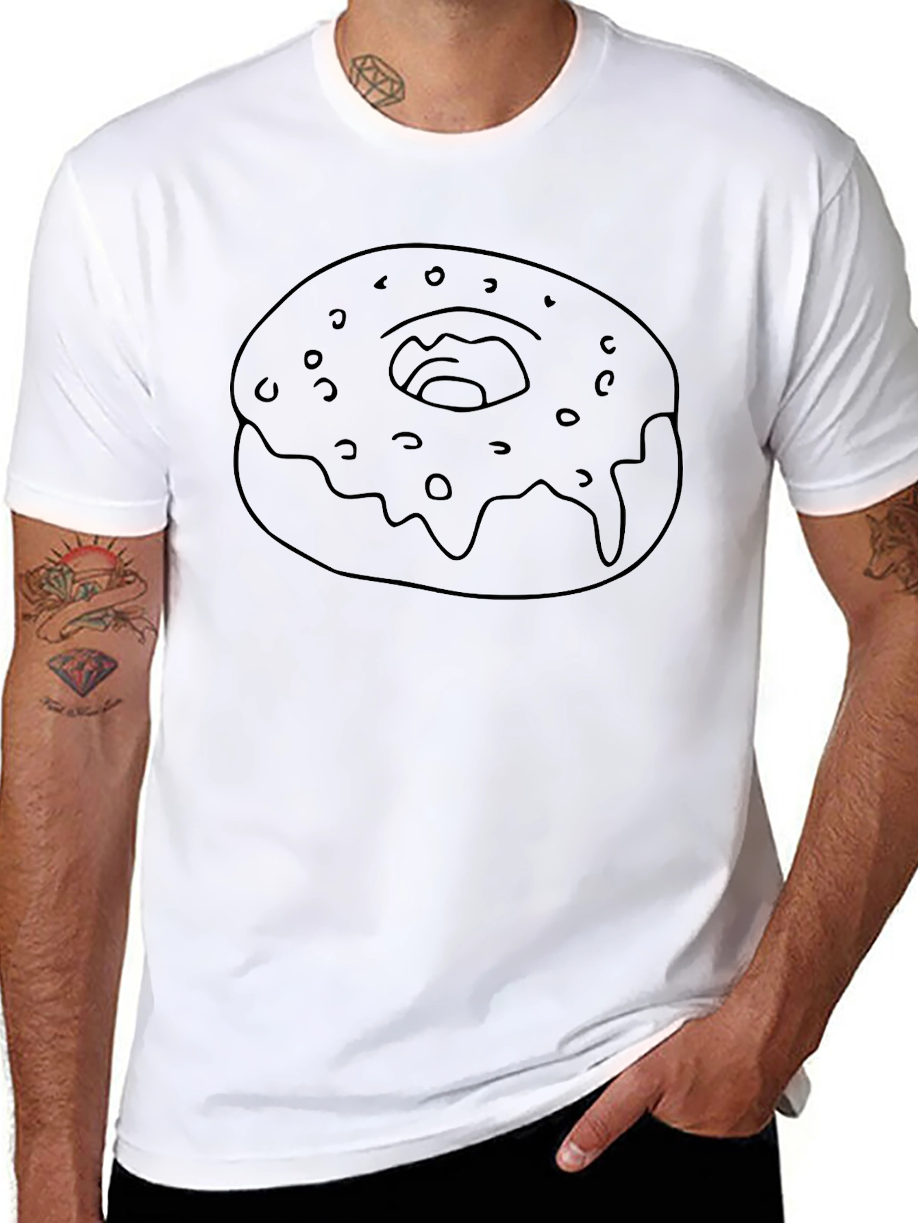 Donut Graphic Tee - Casual Style