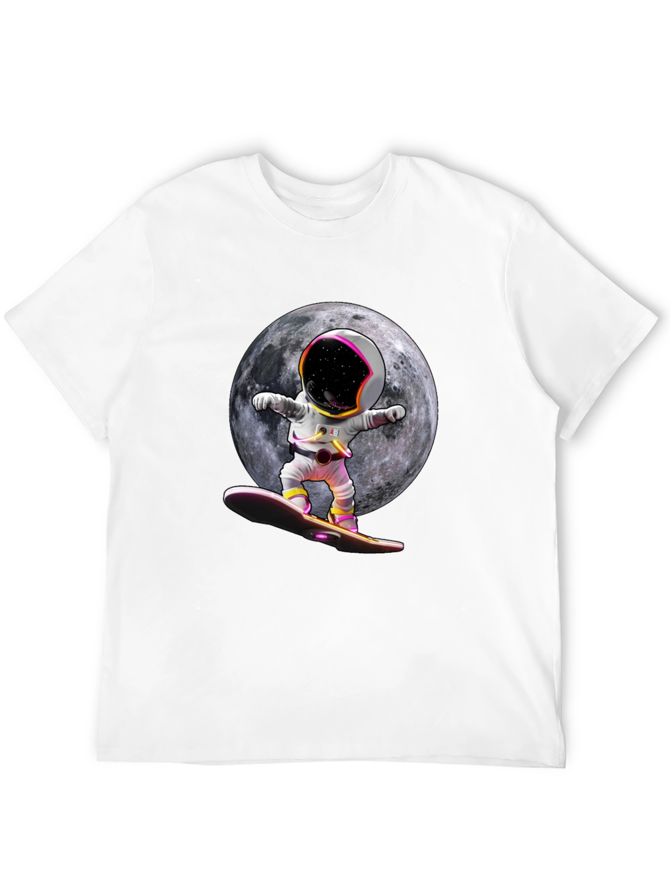 Astronaut Moon Surfing Graphic Tee
