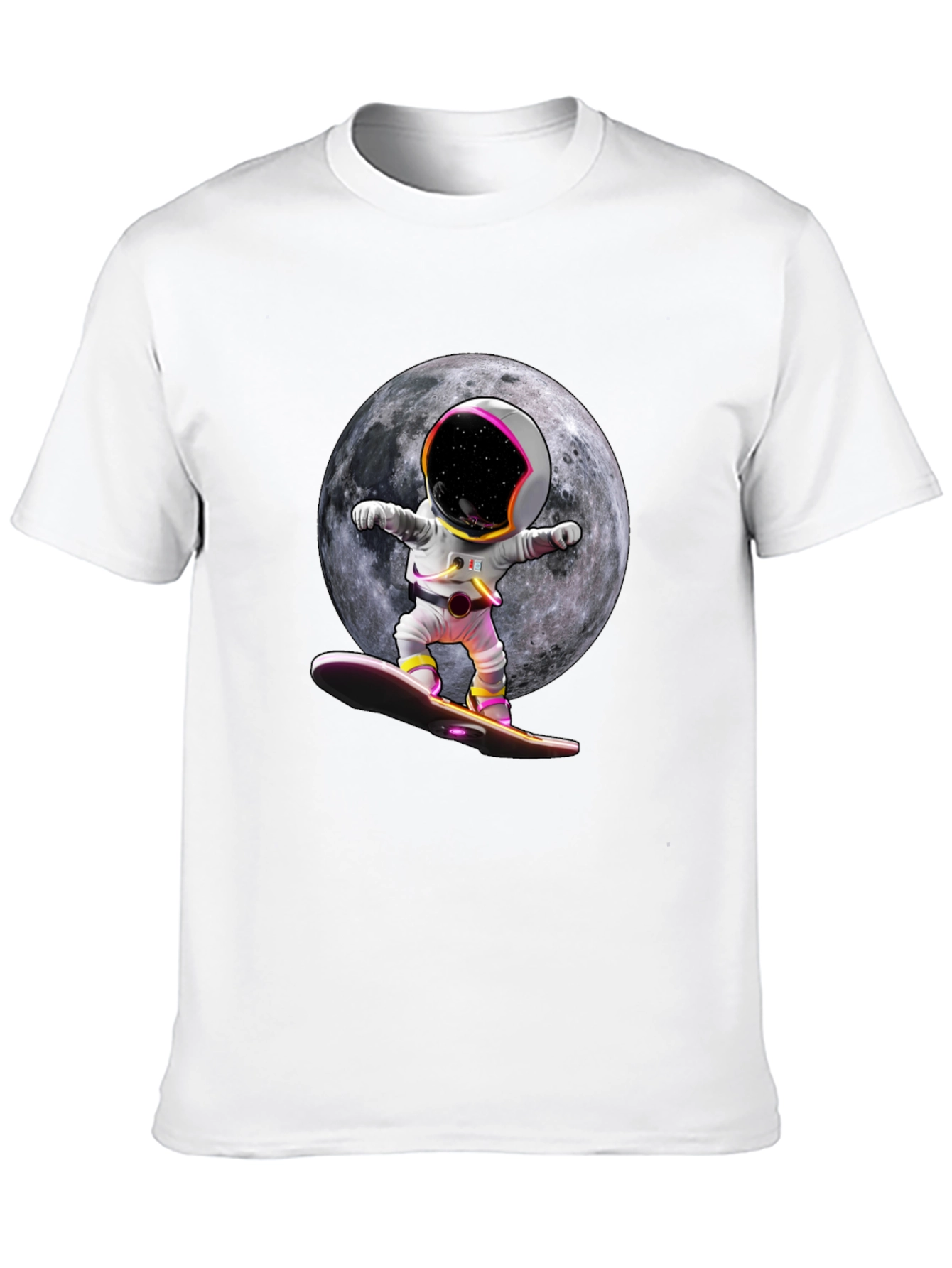 Astronaut Moon Surfing Graphic Tee
