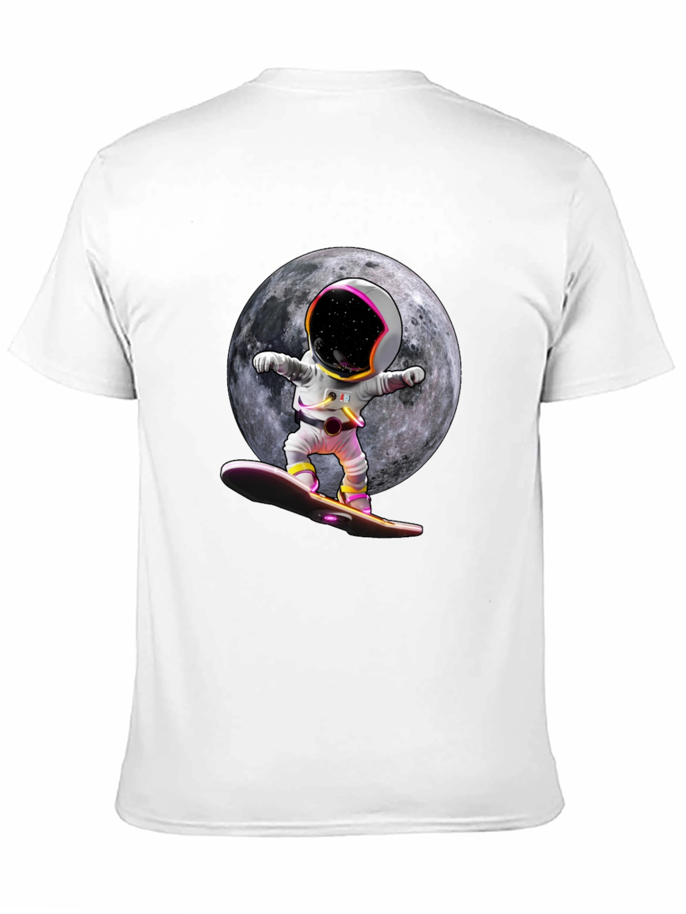 Astronaut Moon Surfing Graphic Tee