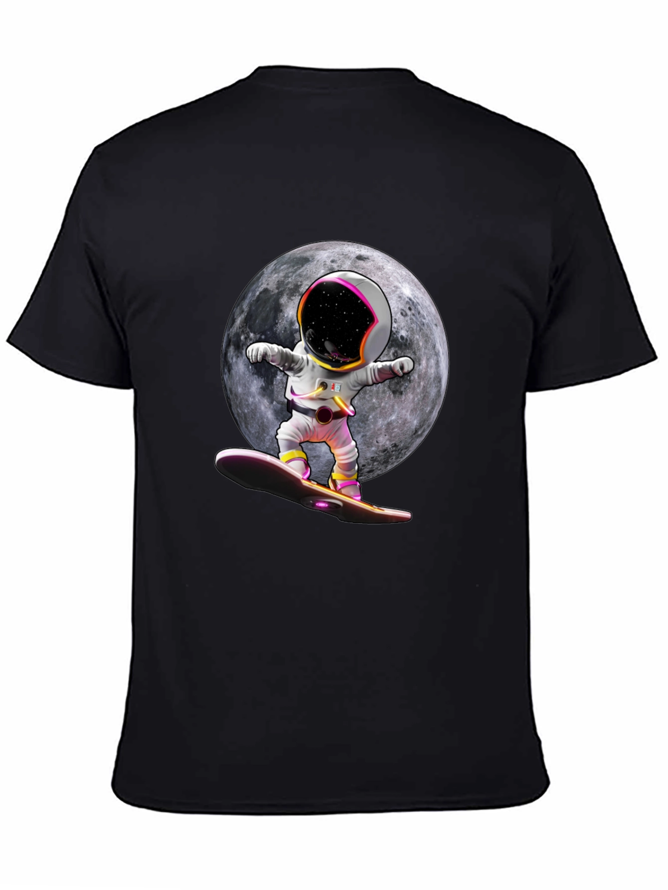 Astronaut Moon Surfing Graphic Tee