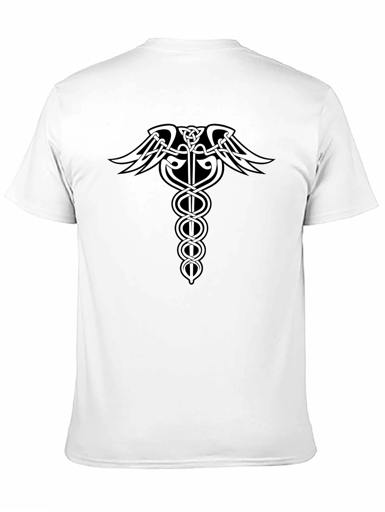 Celtic Caduceus T-Shirt - Medical Symbol Graphic Tee